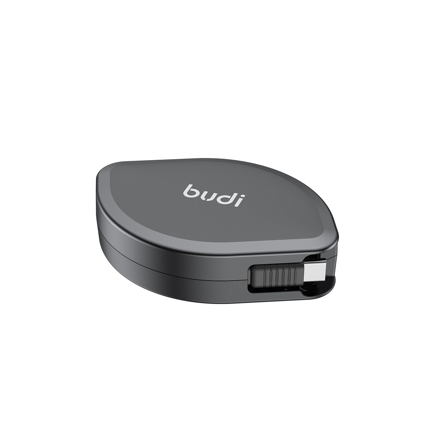 Budi Black 4 in 1 Retractable Charger & Sync Cable