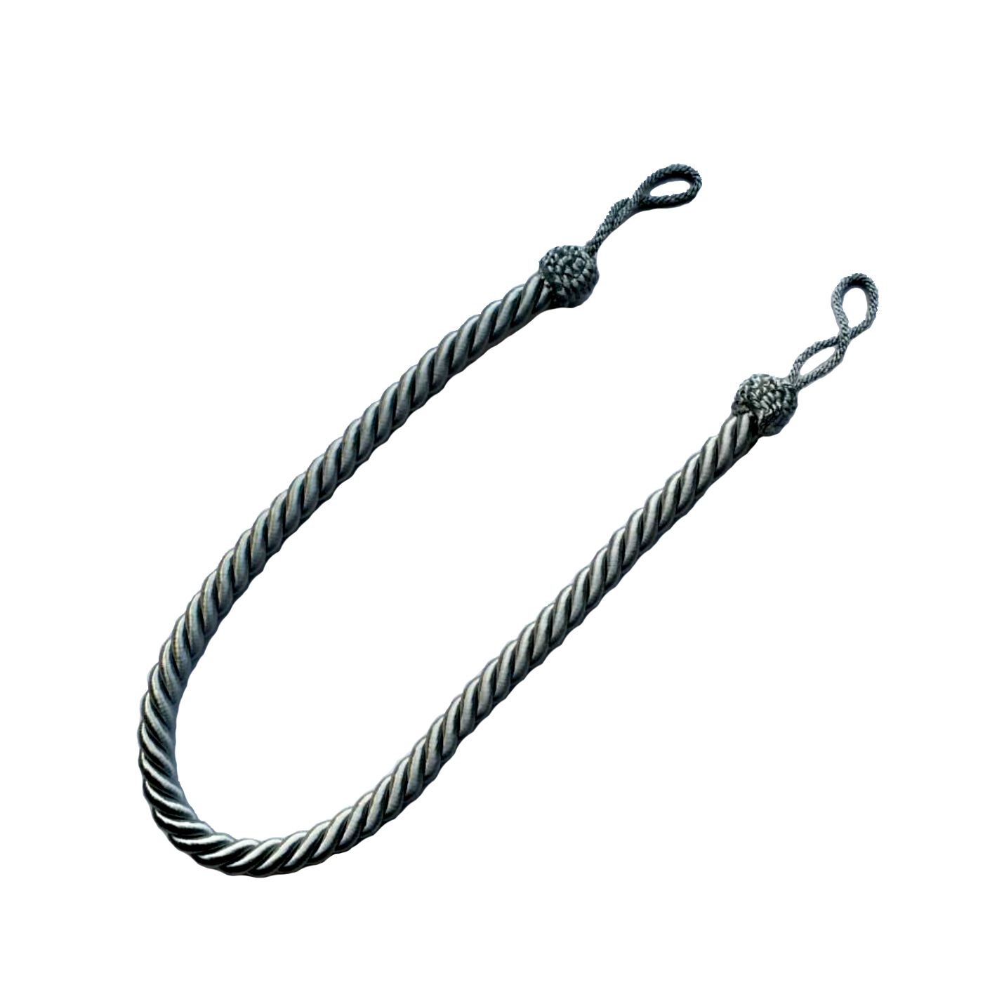 Cable Curtain Tie Back - Silver