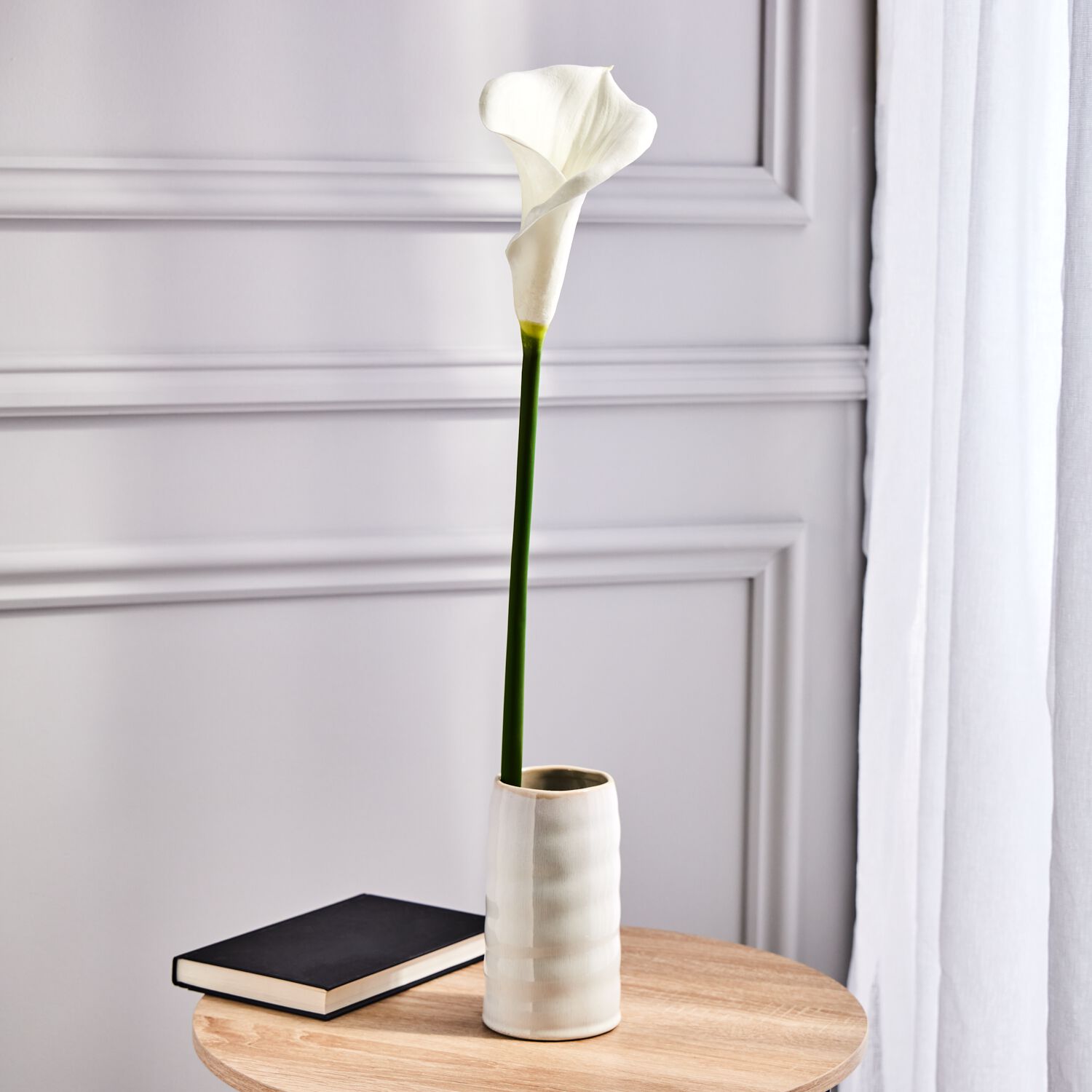 Calla Lily Single Spray White 78cm