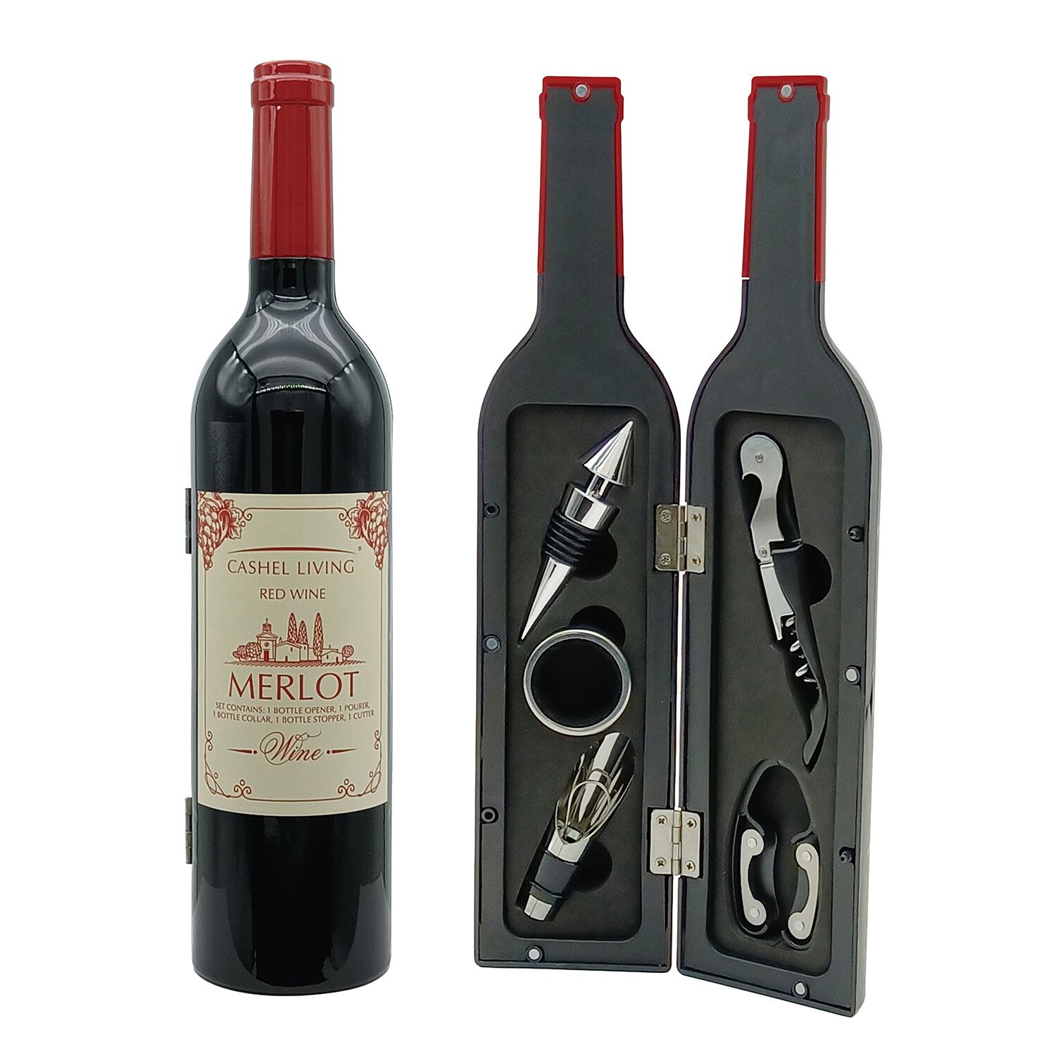 Cashel Living 5 Piece Wine Bottle Accessory Set