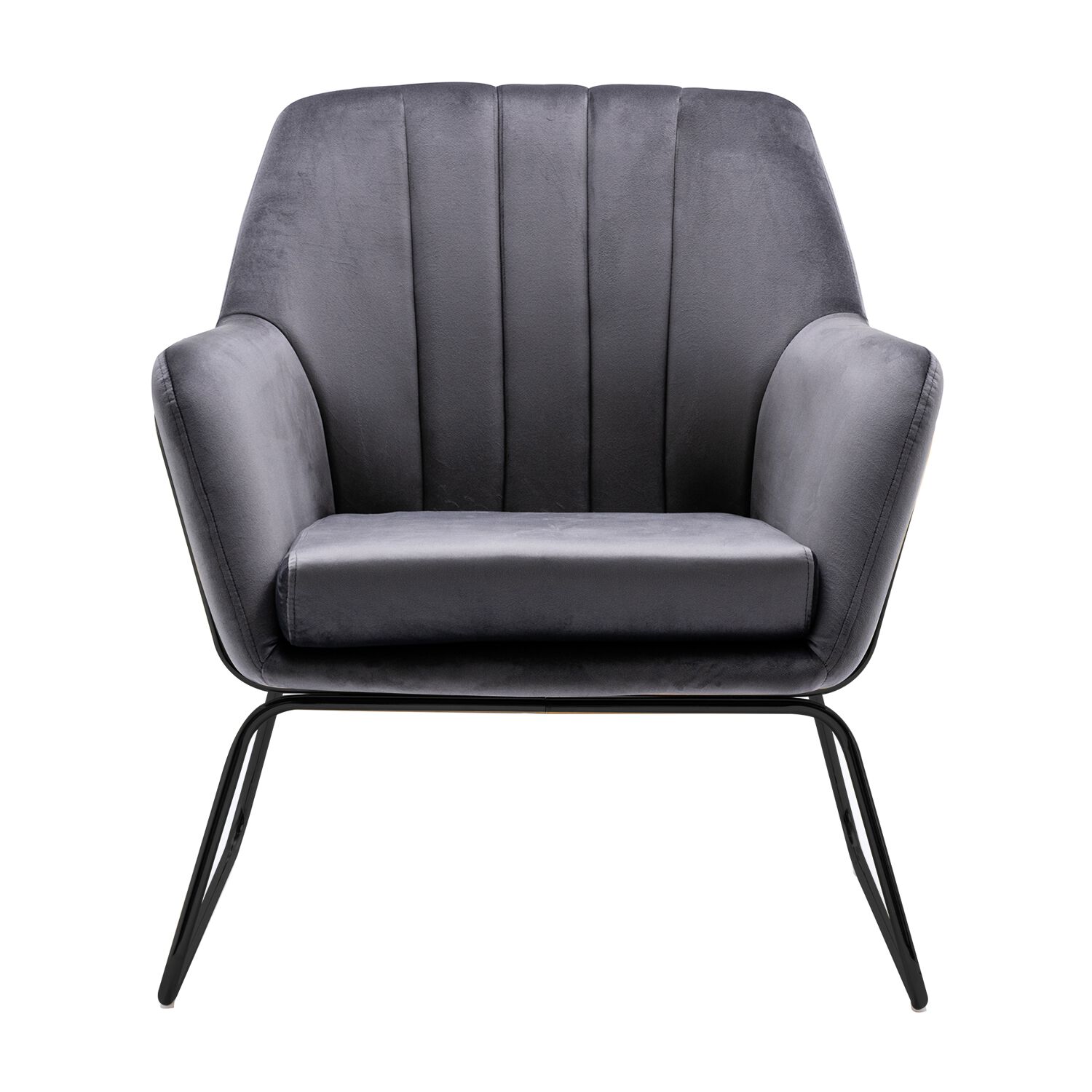 Celine Grey Velvet Accent chair