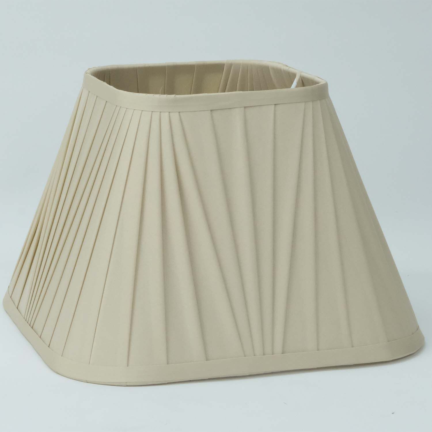 Champagne Faux Silk V Pleat Square Shade - 10"