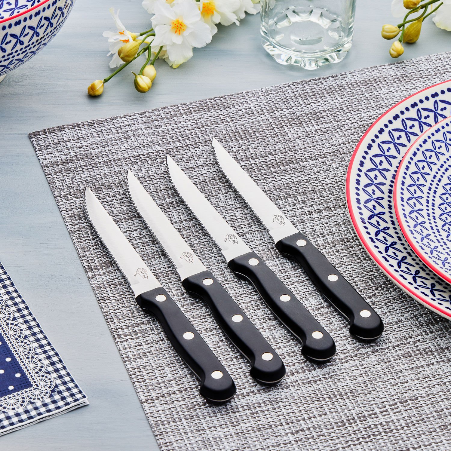 Chef Aid Steak Knives Set - 4 Piece