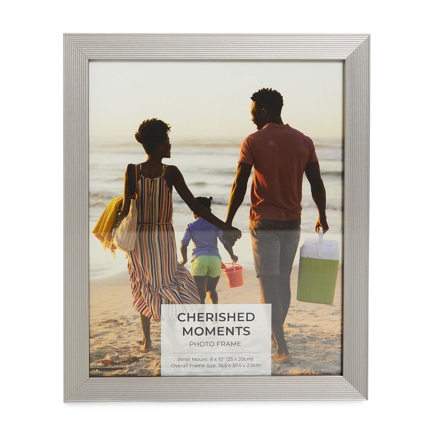 8x10 CHERISHED MOMENTS Photo Frame Silver