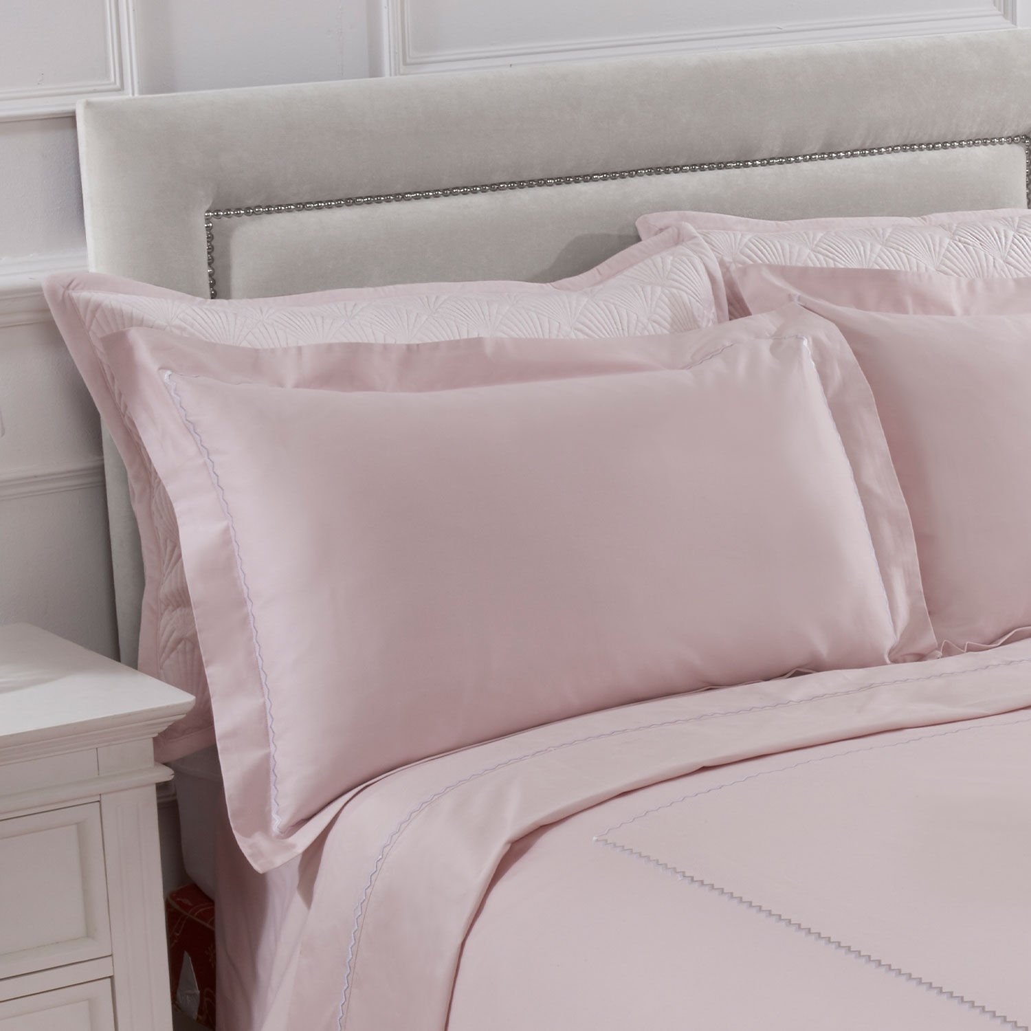 Chevron 400 Thread Count Oxford Pillowcase Pair