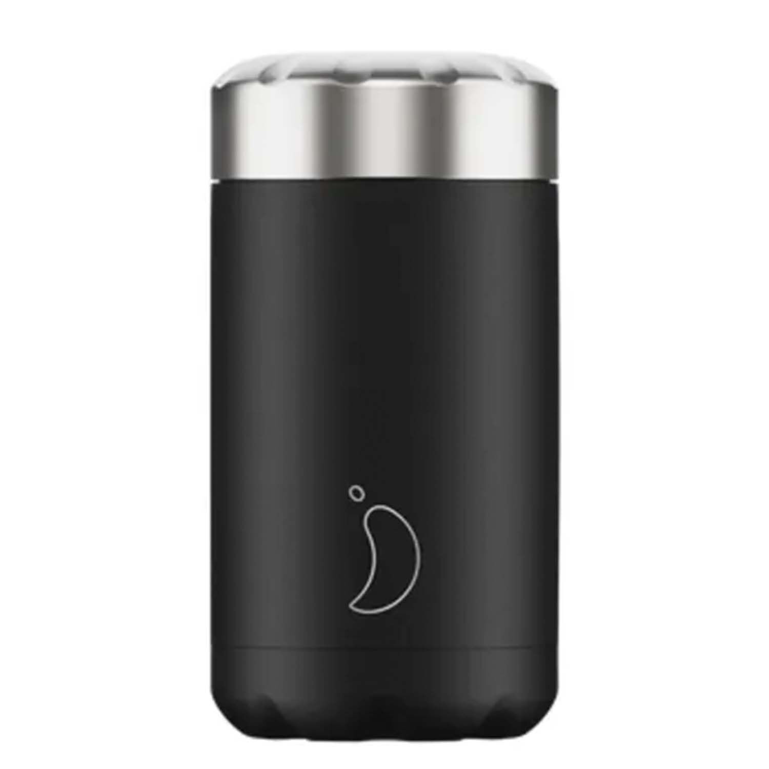 Chilly's Monochrome Black 500ml Food Flask