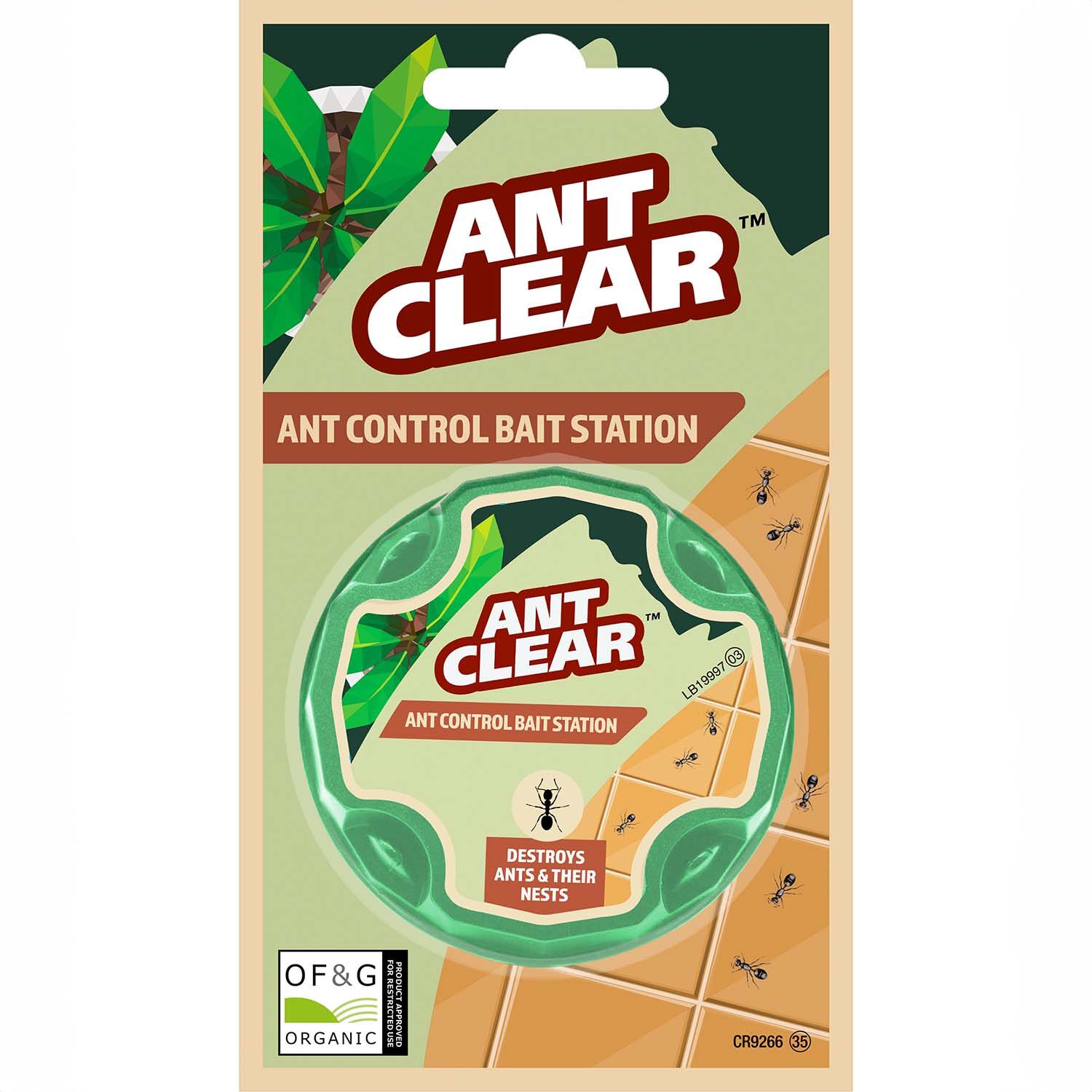 Clear Organic Ant Control Bait Station