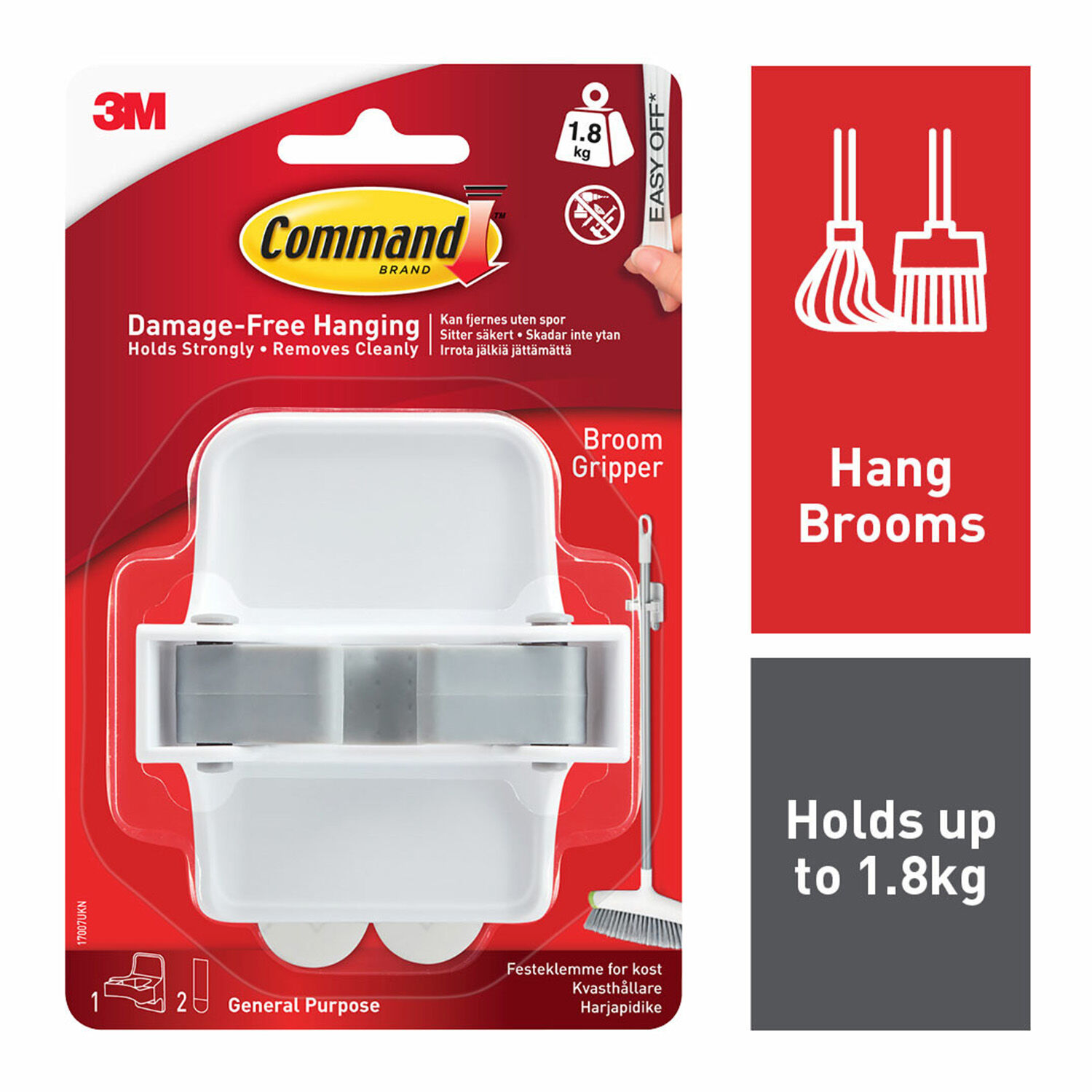 Command 1Pk Broom Gripper