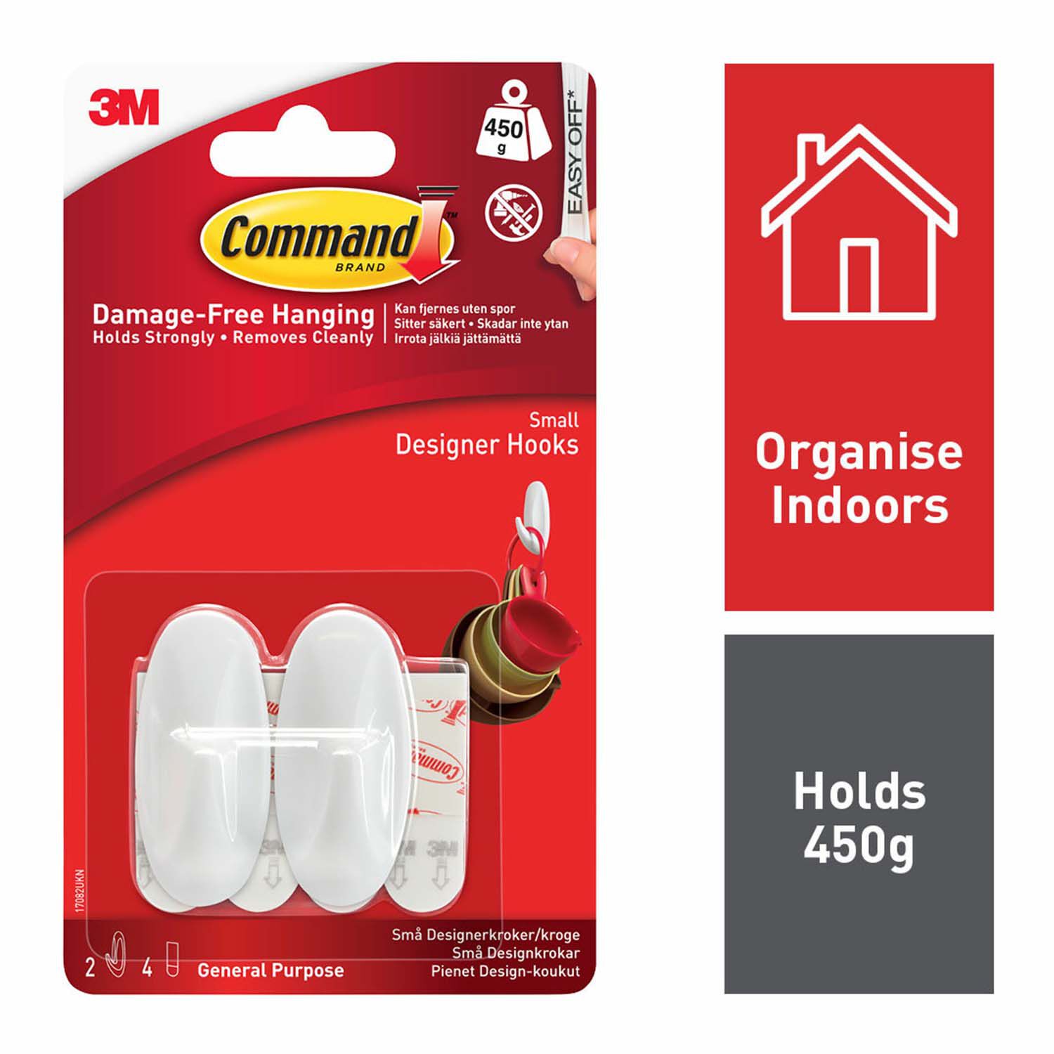Command 2Pk Small Plastic Hooks