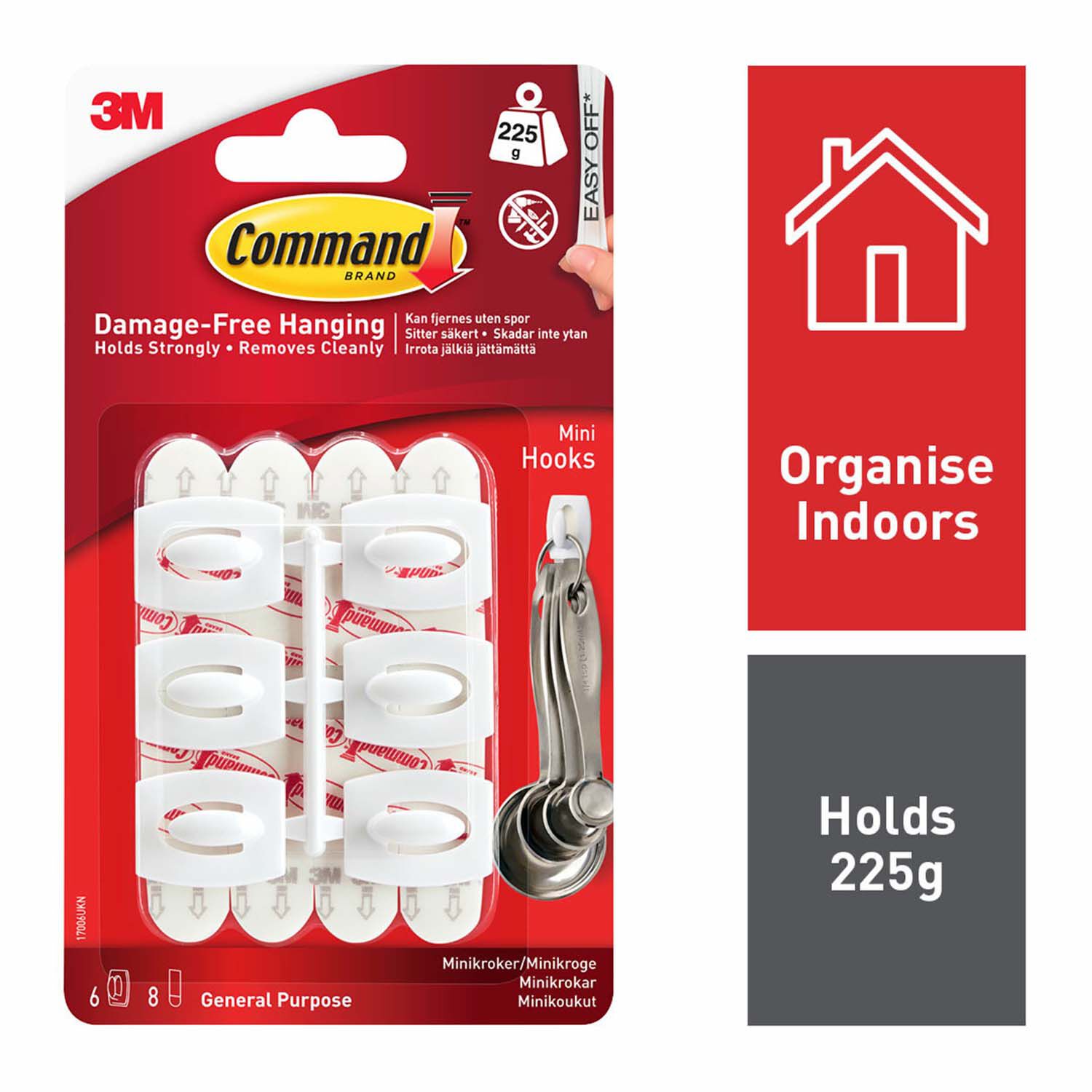Command 6Pk Mini Hooks
