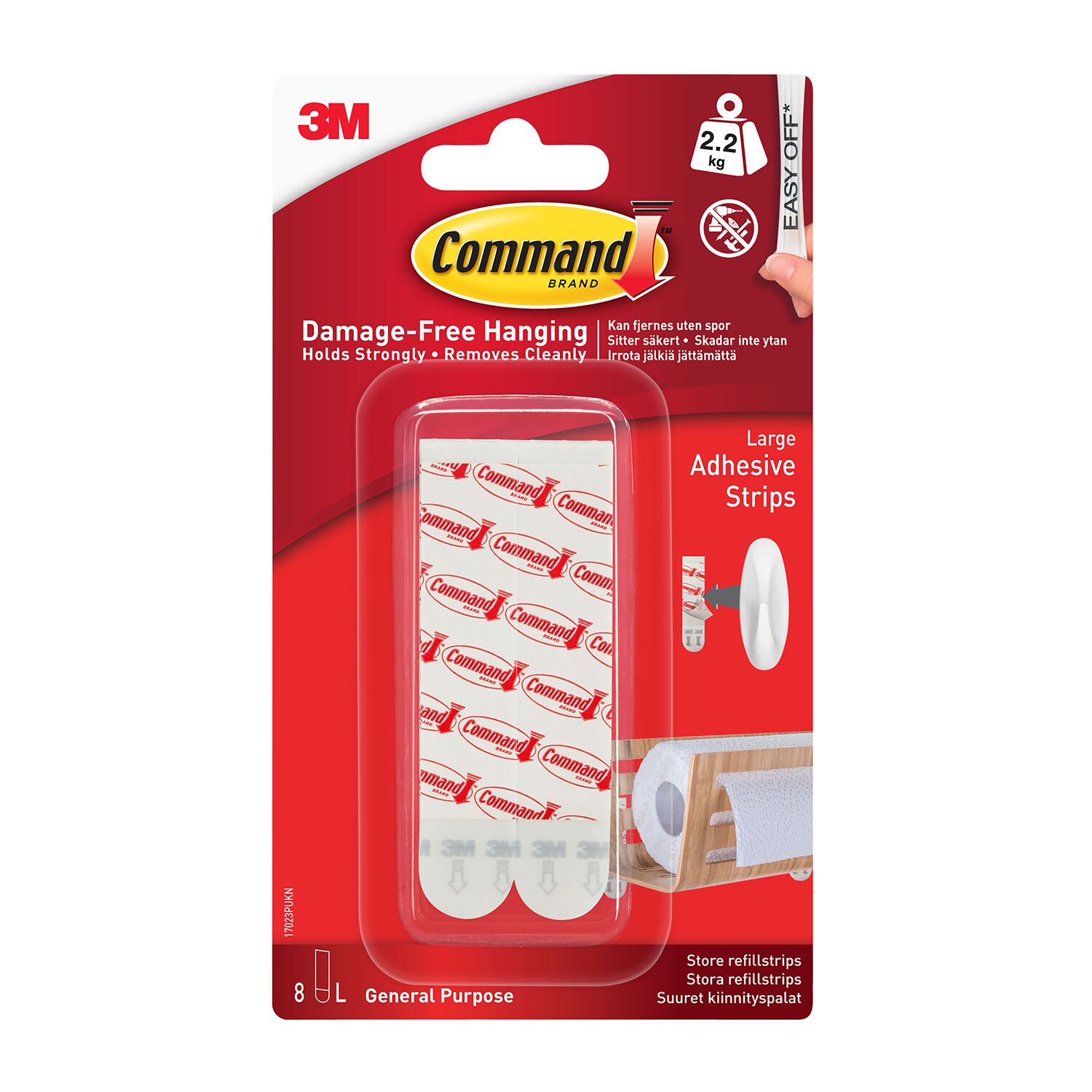 Command Large Adhesive And Refill Strips