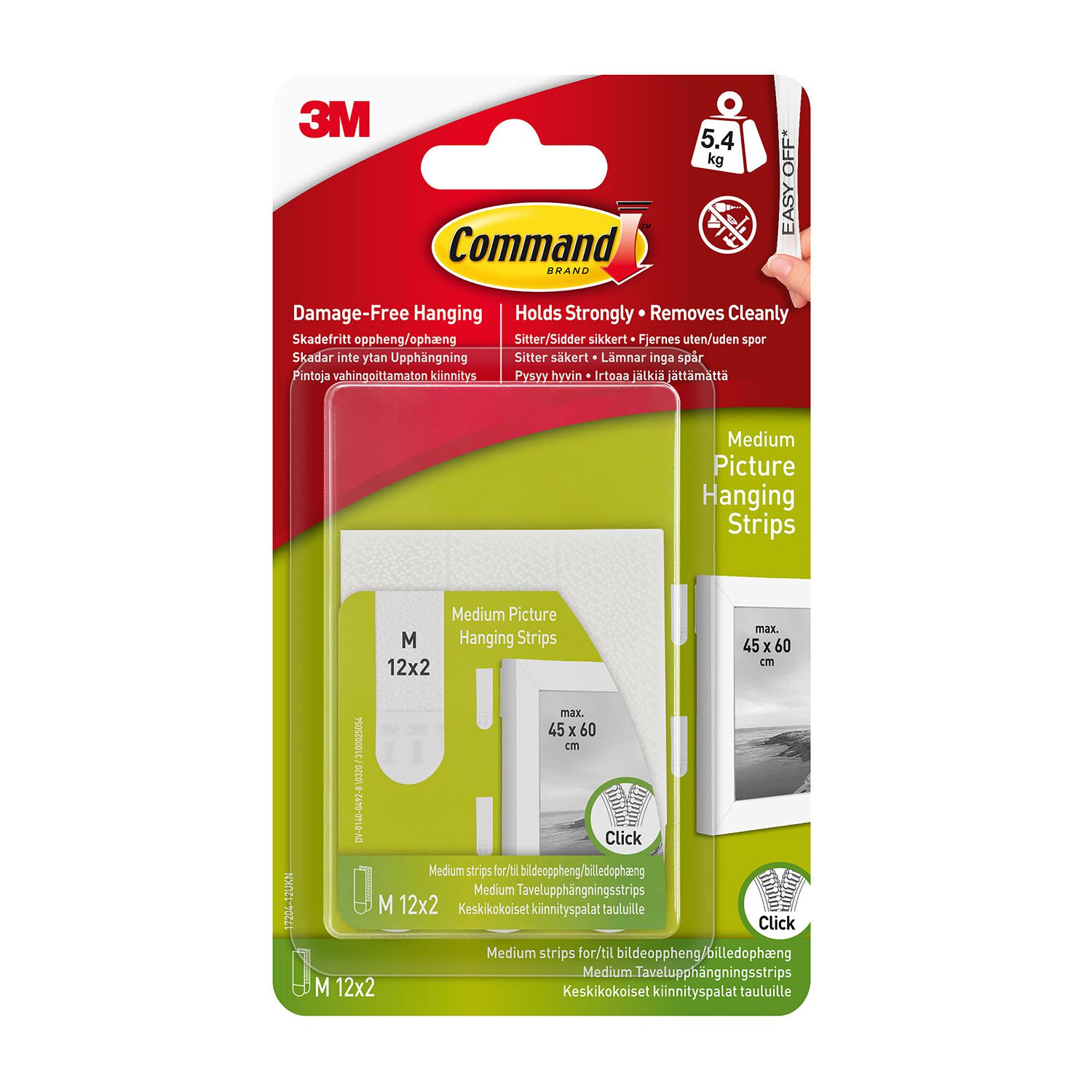 Command Medium Picture Hanging Strips 12 Sets