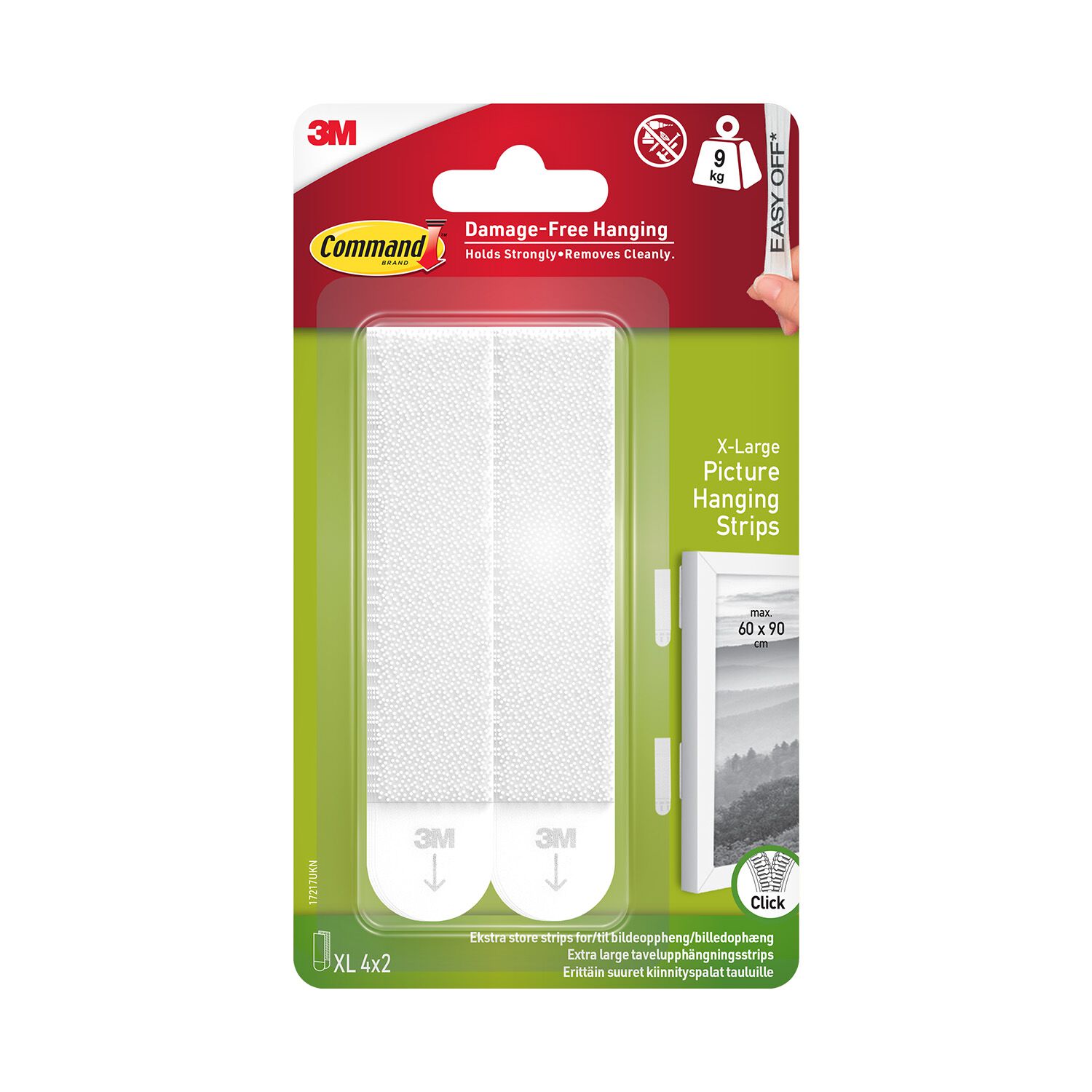 Command White XL 4PK Picture Hanging Strips