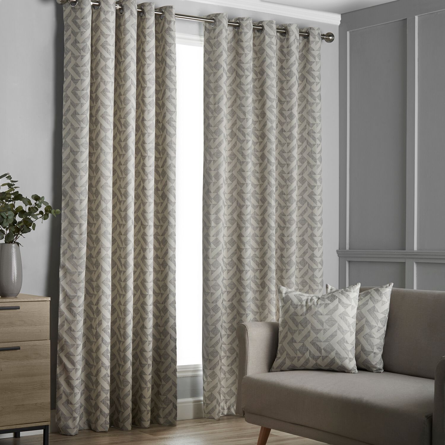 CONSIDERED GREY 66x90 Curtain