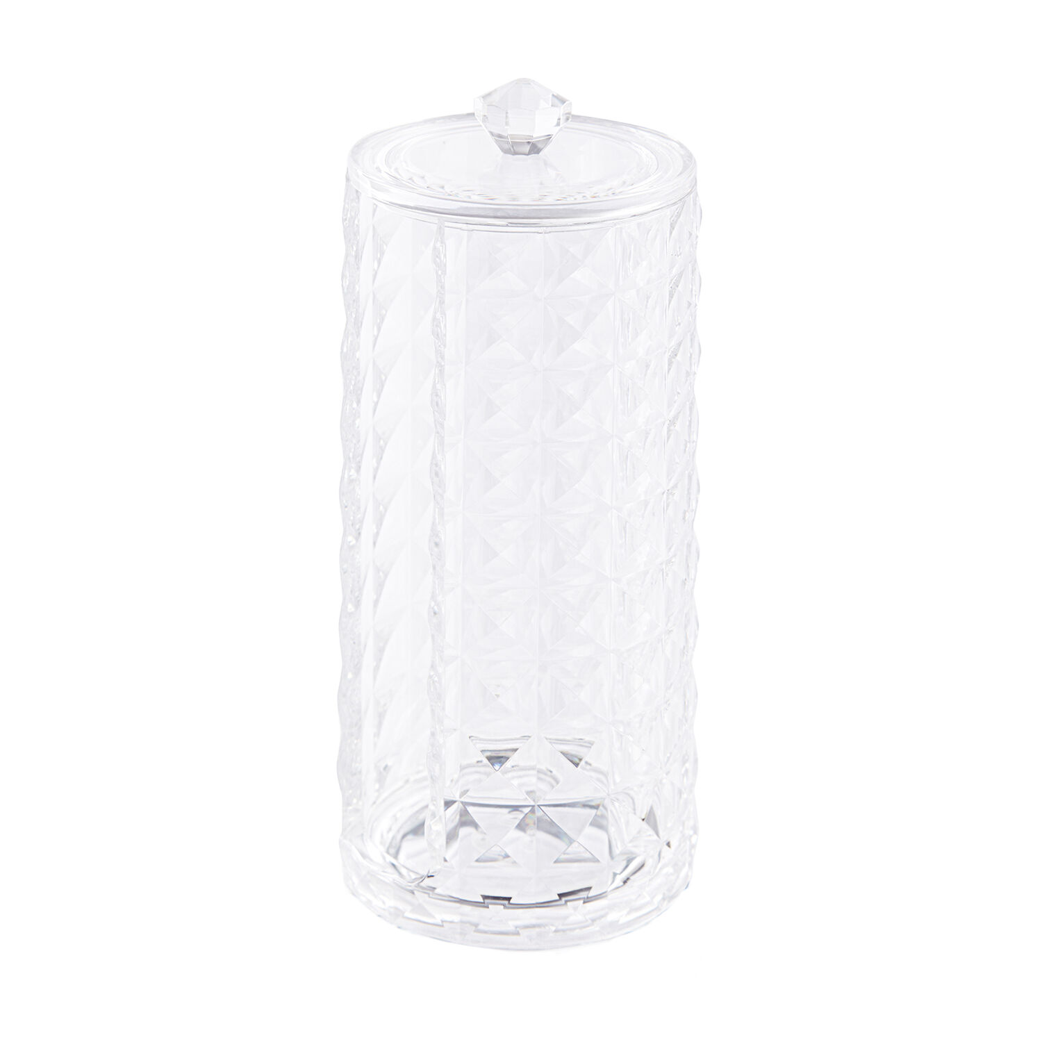 Cosmetic Diamond Round Cotton Storage