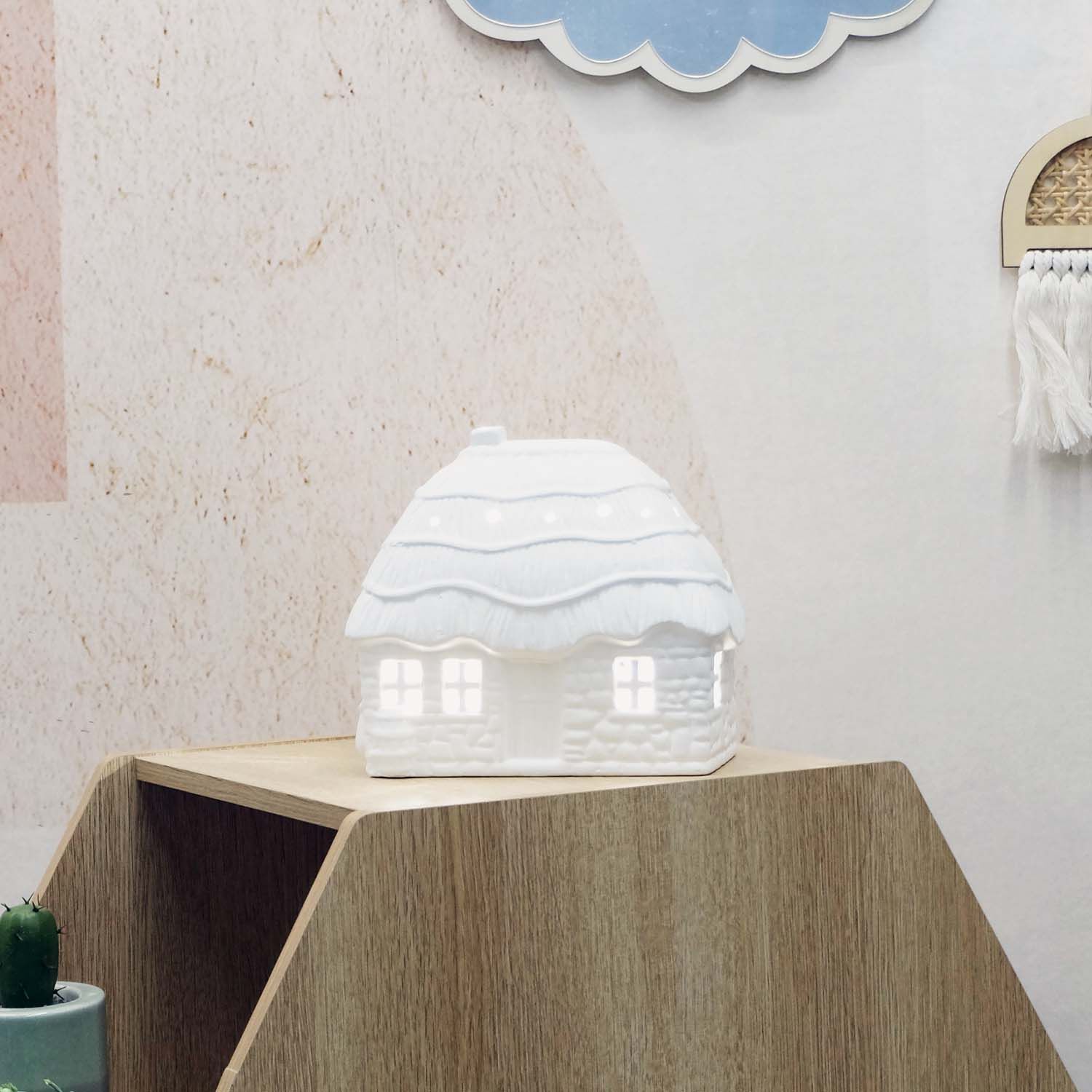 Cottage Ceramic Bedside Lamp