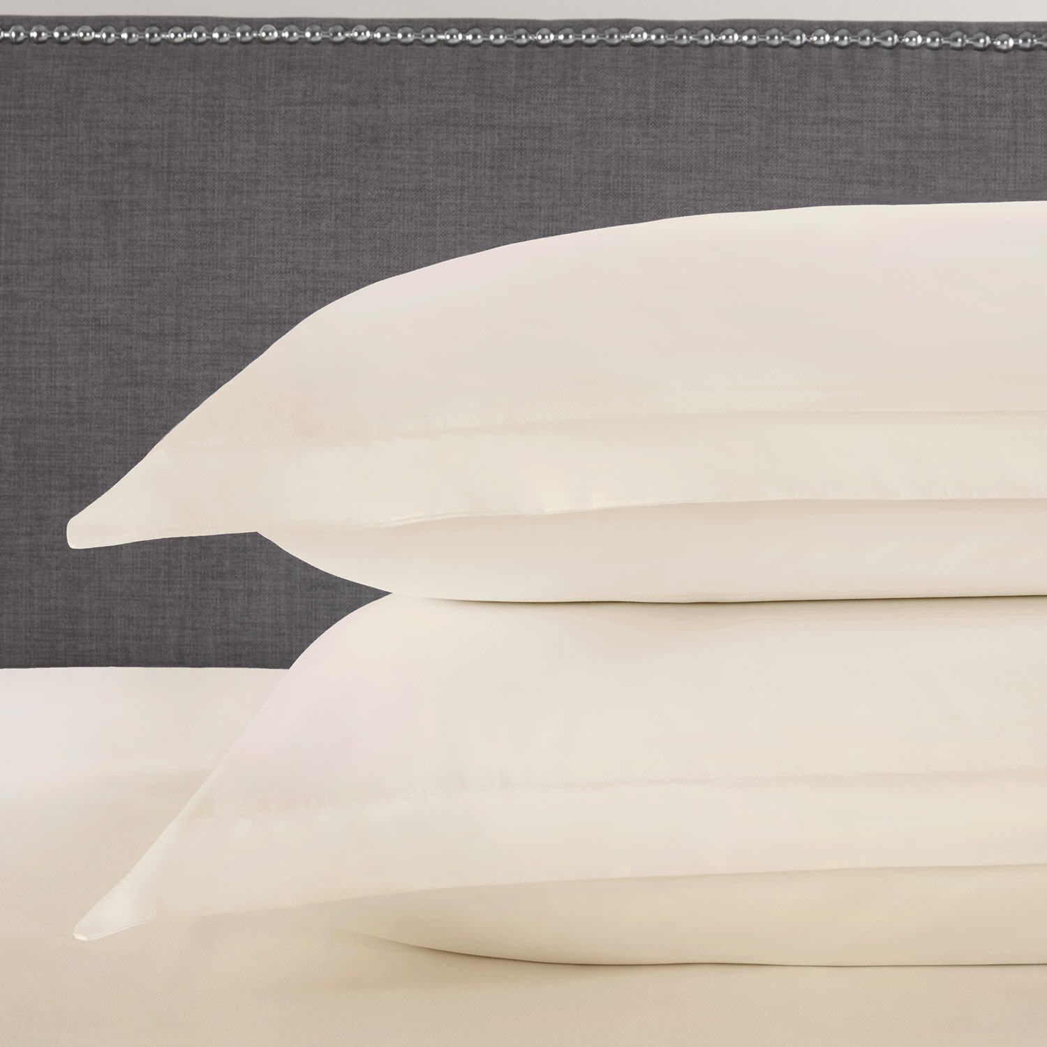 Cotton Oxford Pillowcase Pair - Cream