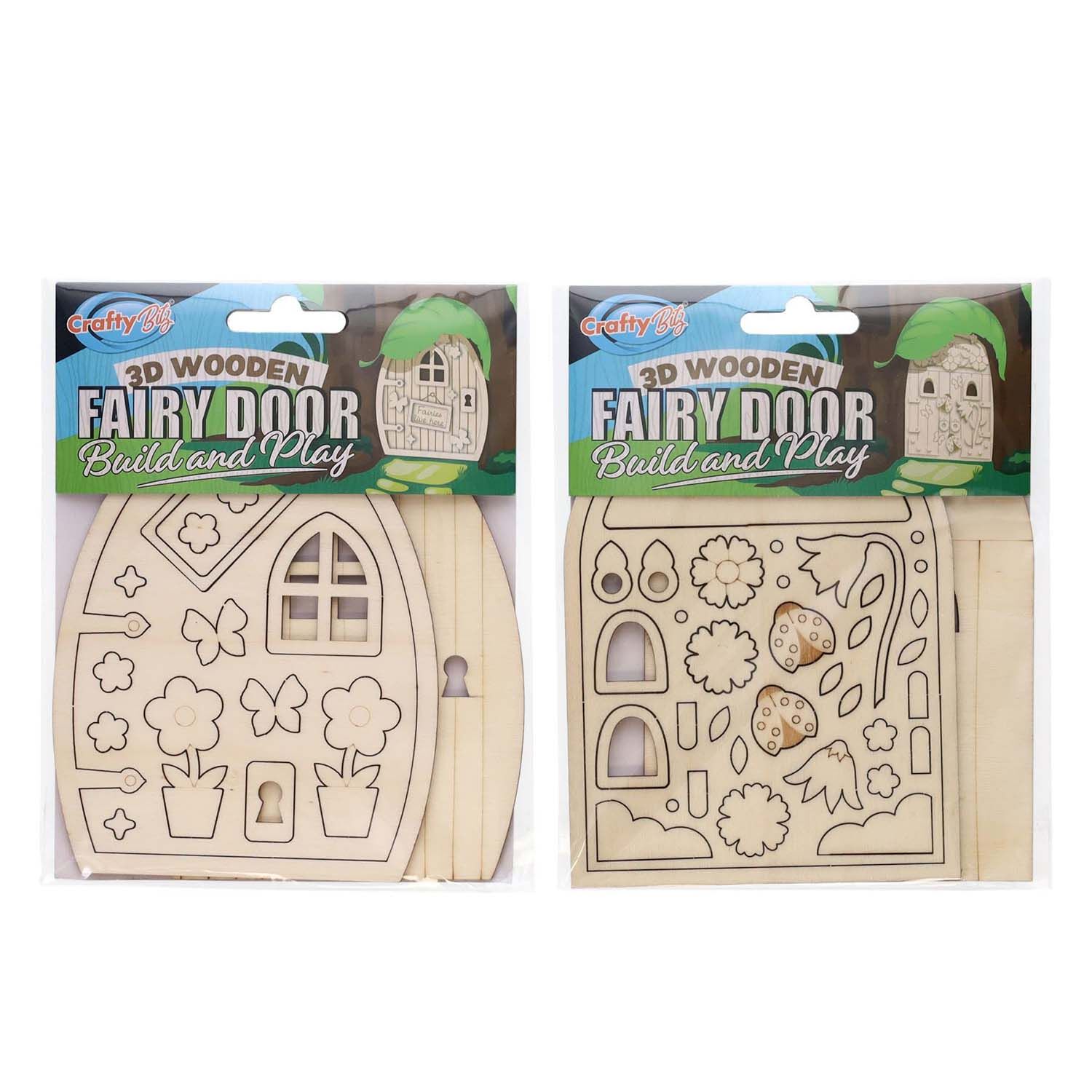 Crafty Bitz 3D Wooden Fairy Door