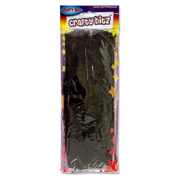 Crafty Bitz Pipe Cleaners 12" - Black