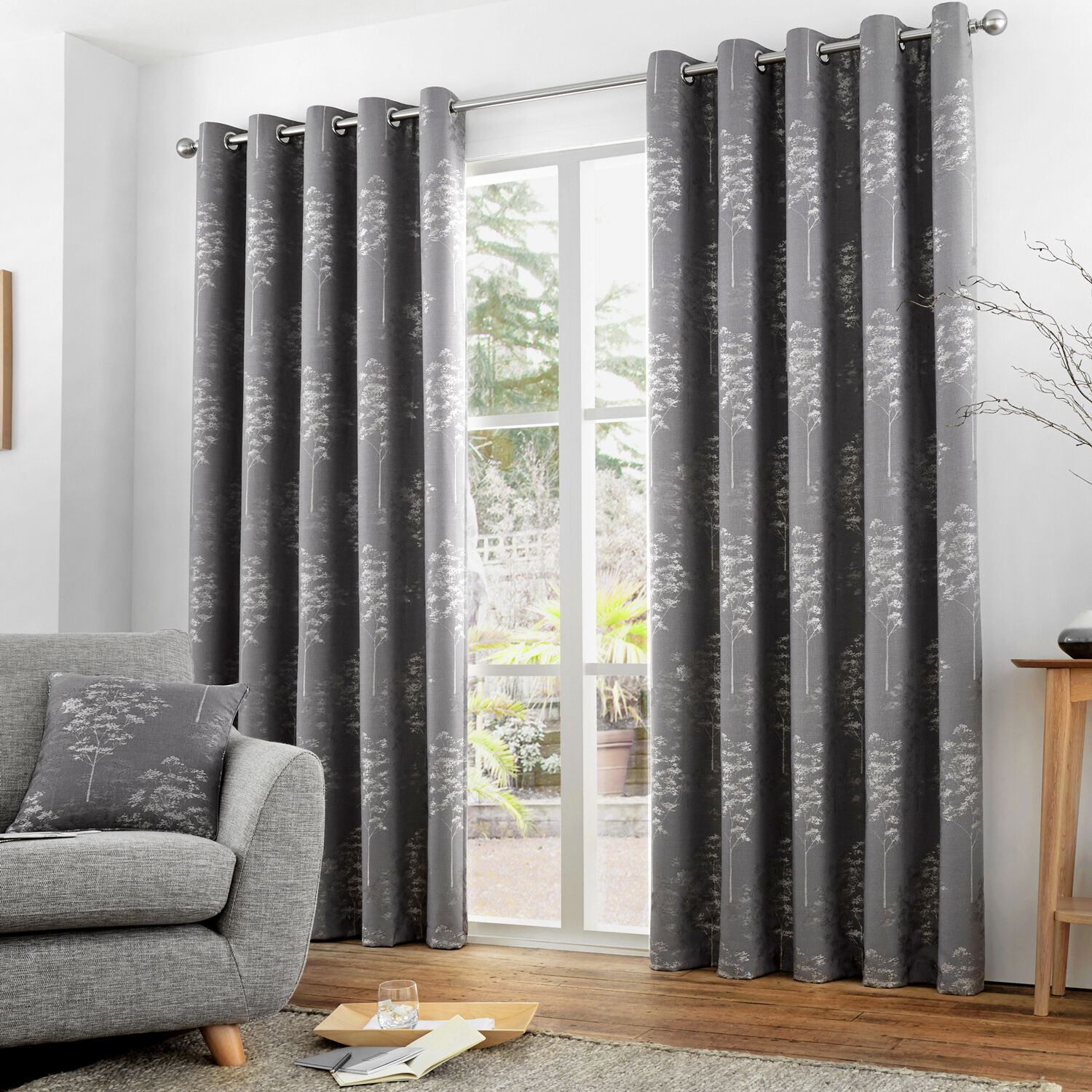 CURTINA ELMWOOD GRAPHITE 90x90 Curtain