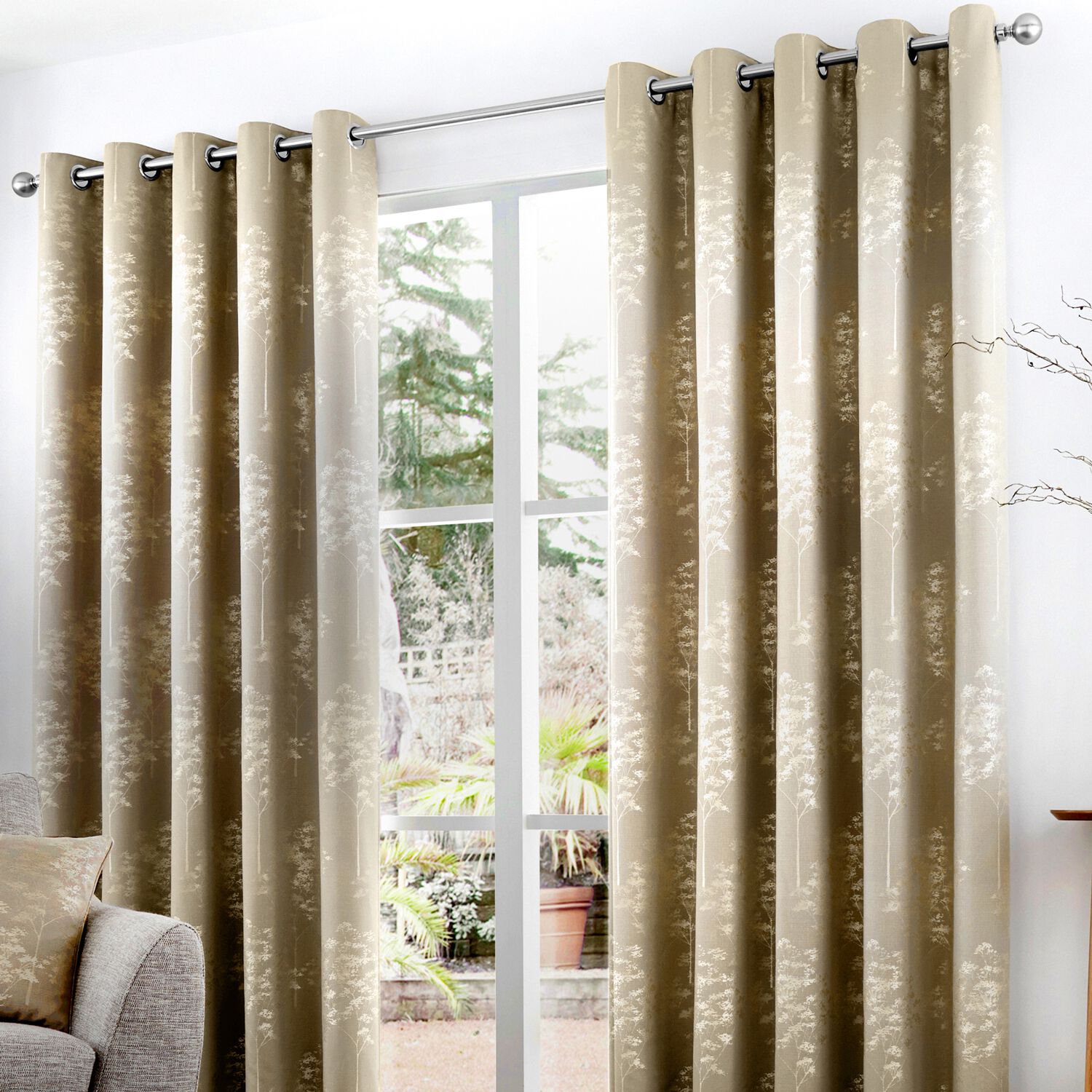 CURTINA ELMWOOD STONE 66x90 Curtain