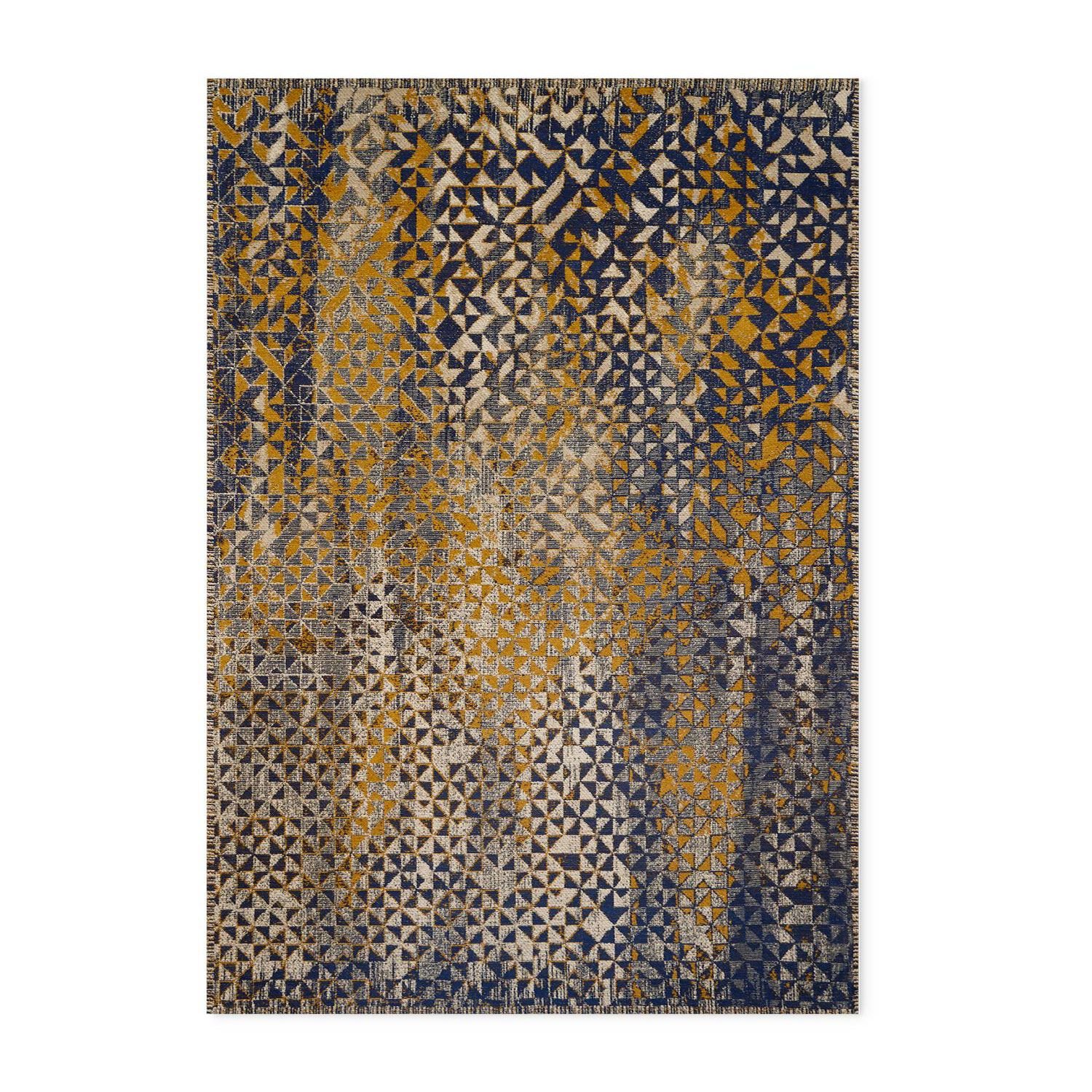 DEALGAN NAVY/OCHRE 120x170cm Rug 27B