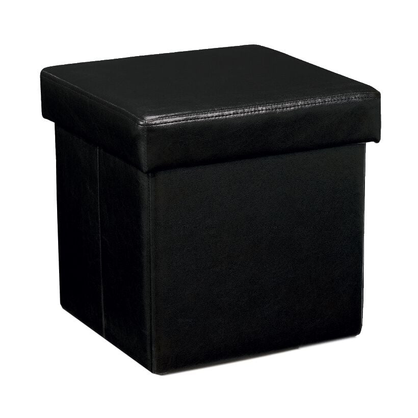 Deluxe Folding Ottoman - Black