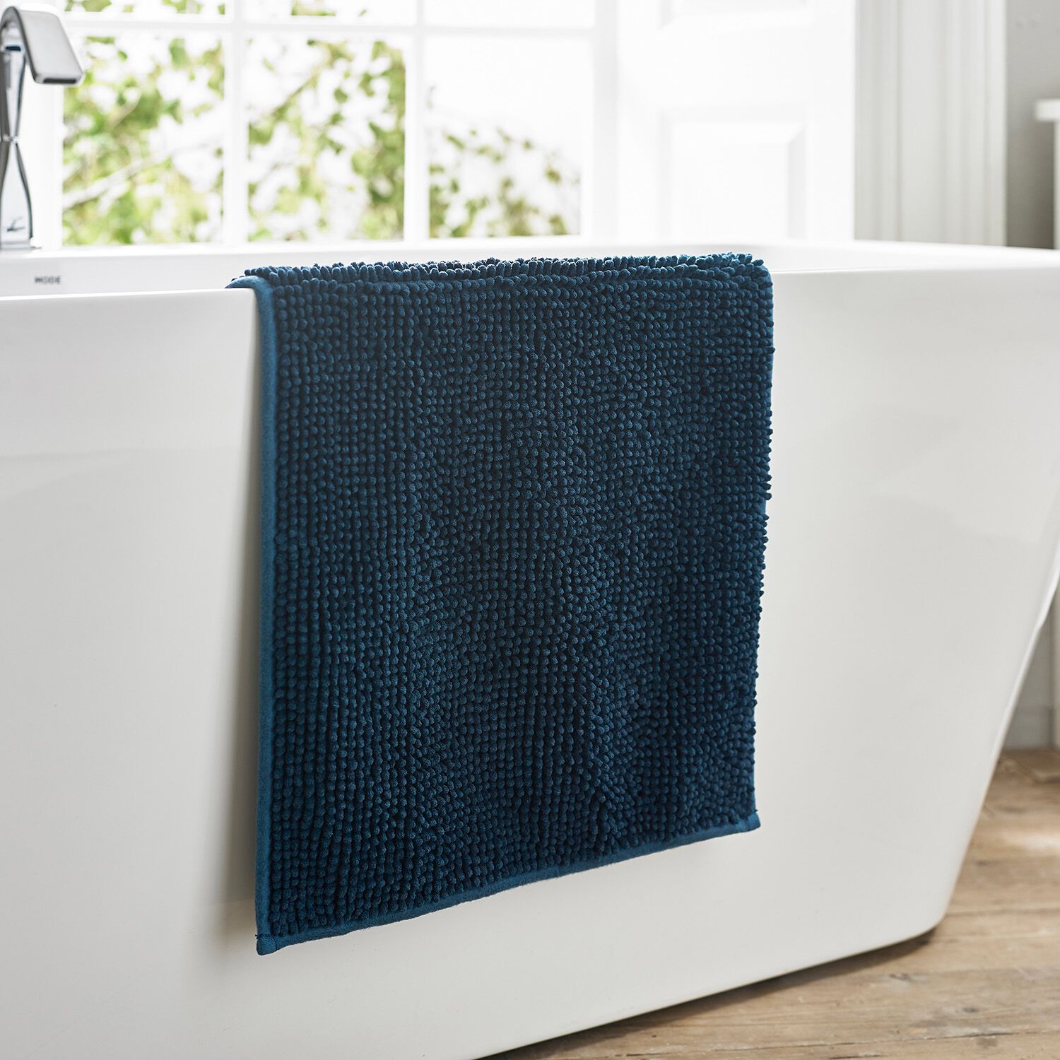 DEYONGS 1000GSM MICROFIBRE BOBBLE NAVY Bath Mat