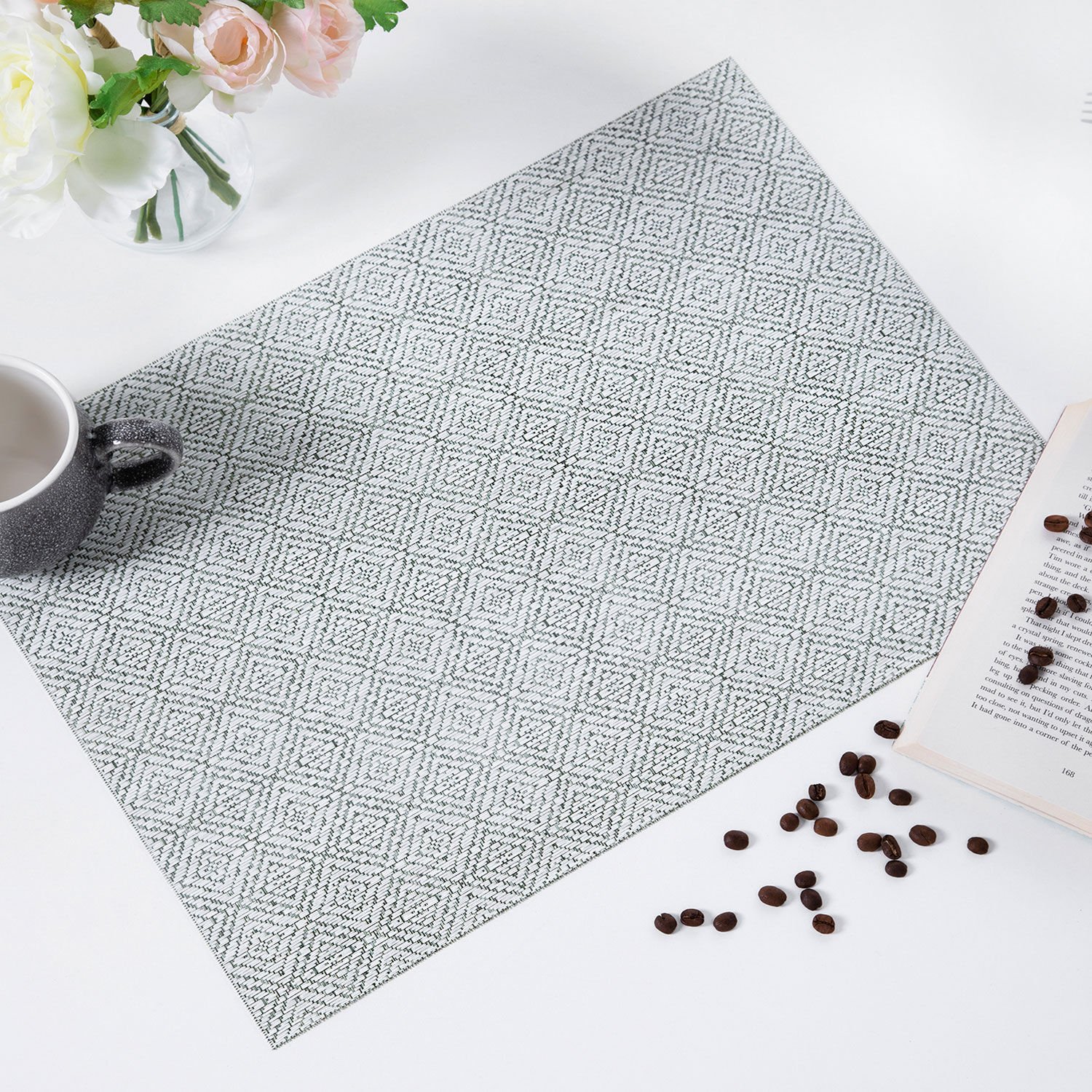 Diamond Geo Placemat - Sage