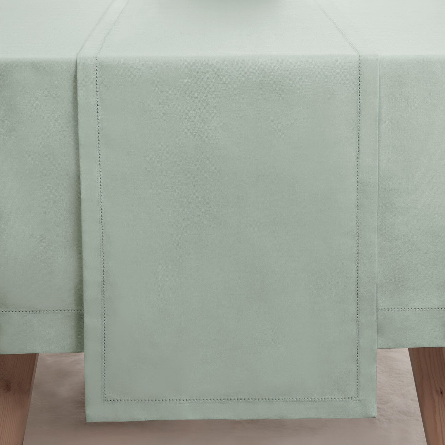 Dobby Stitch Duck Egg 229x36cm Table Runner