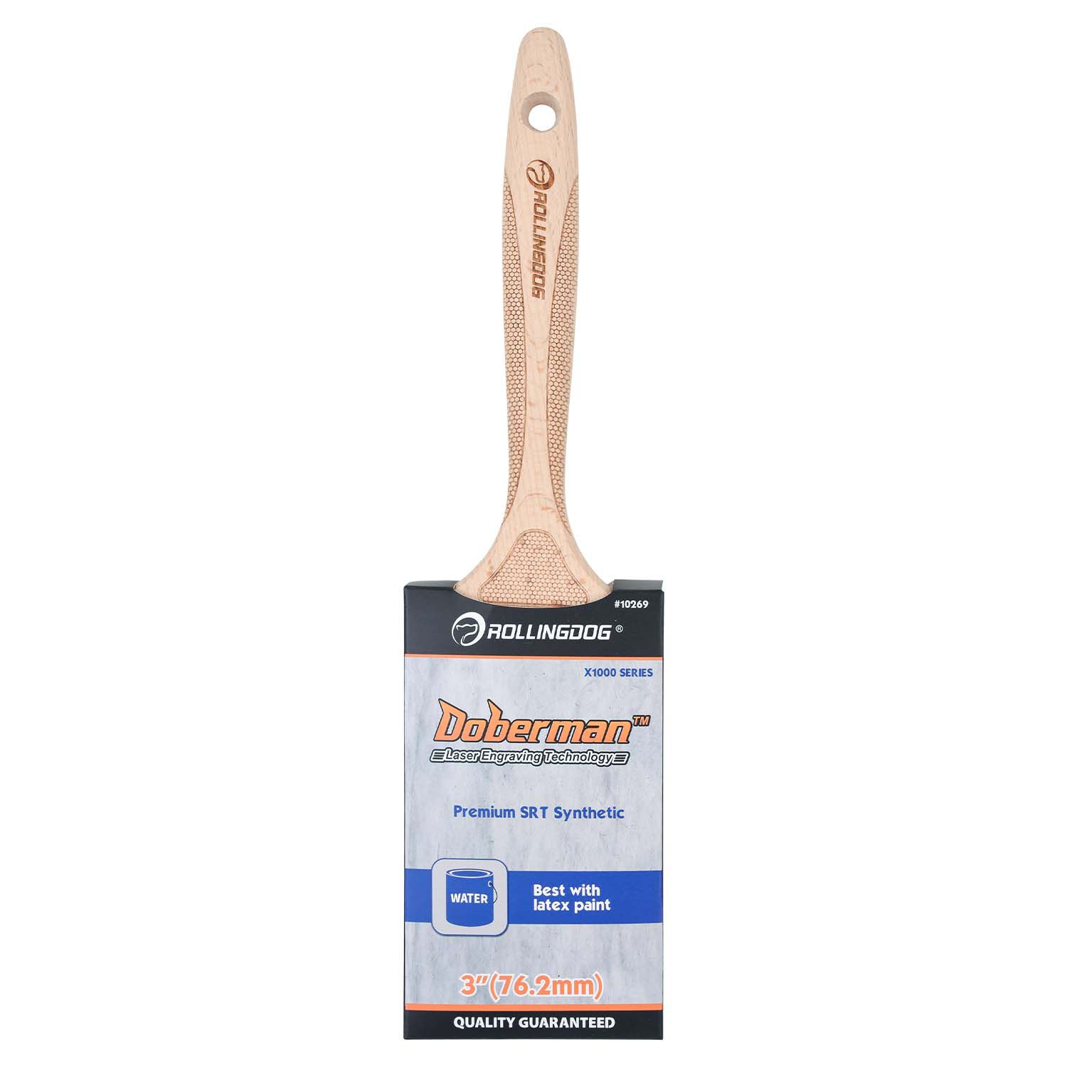 Doberman 3" Paint Brush w/Beechwood Handle