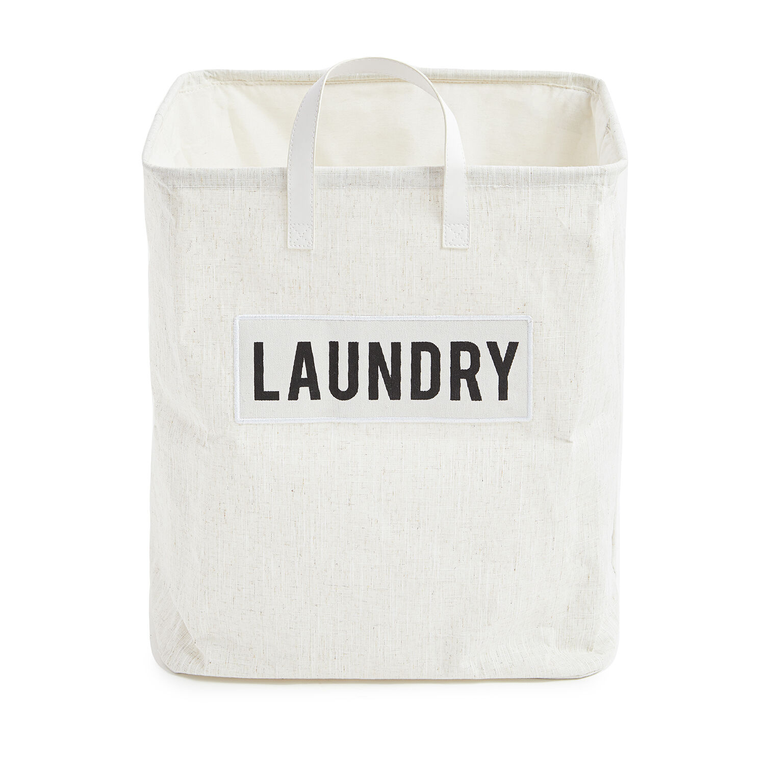 Drawstring Cream Laundry Tote