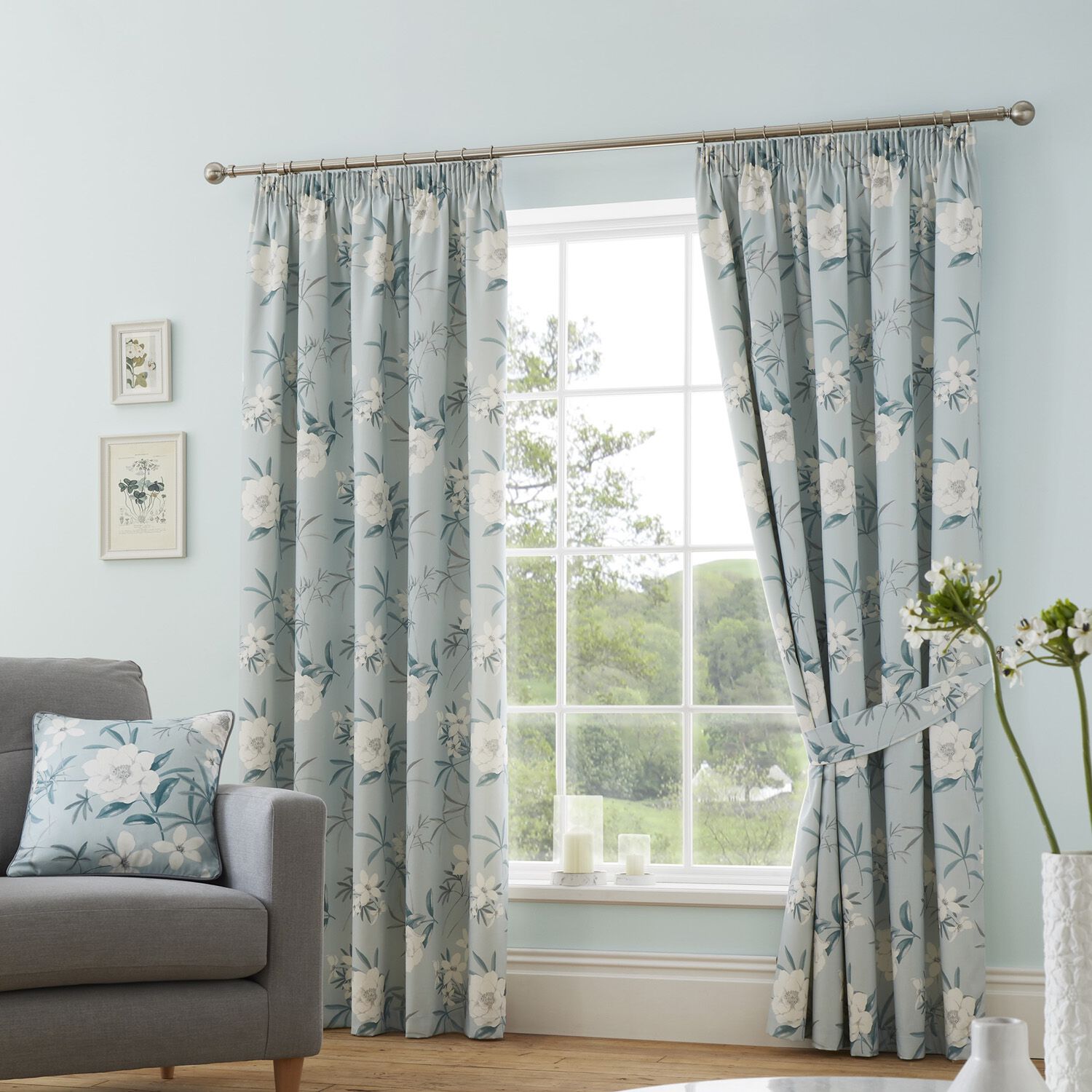 DREAMS & DRAPES EVE DUCK EGG 66x90 Curtain