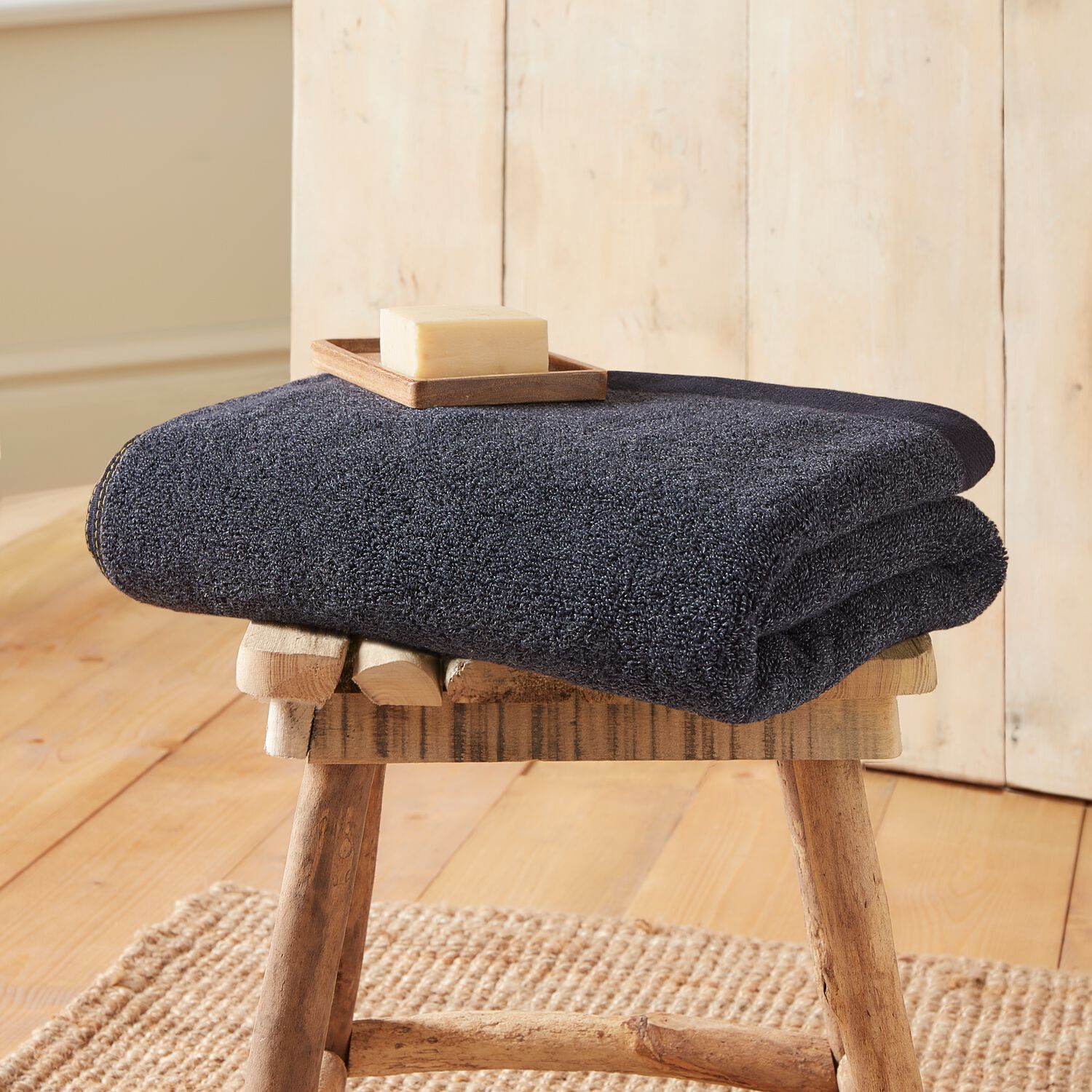 ABODE ECO NAVY Bath Sheet