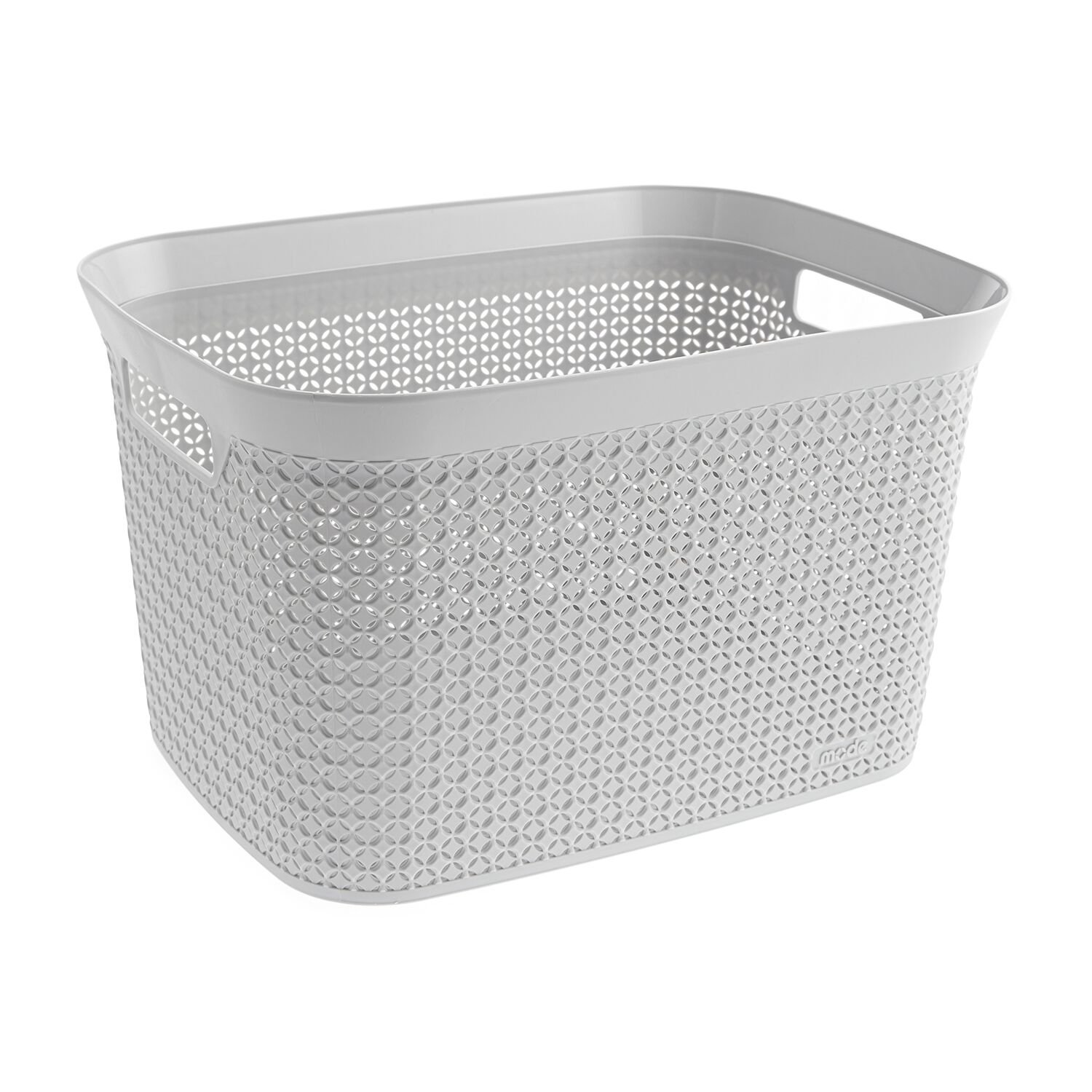 Ezy Mode 25L Open Basket Stone Grey