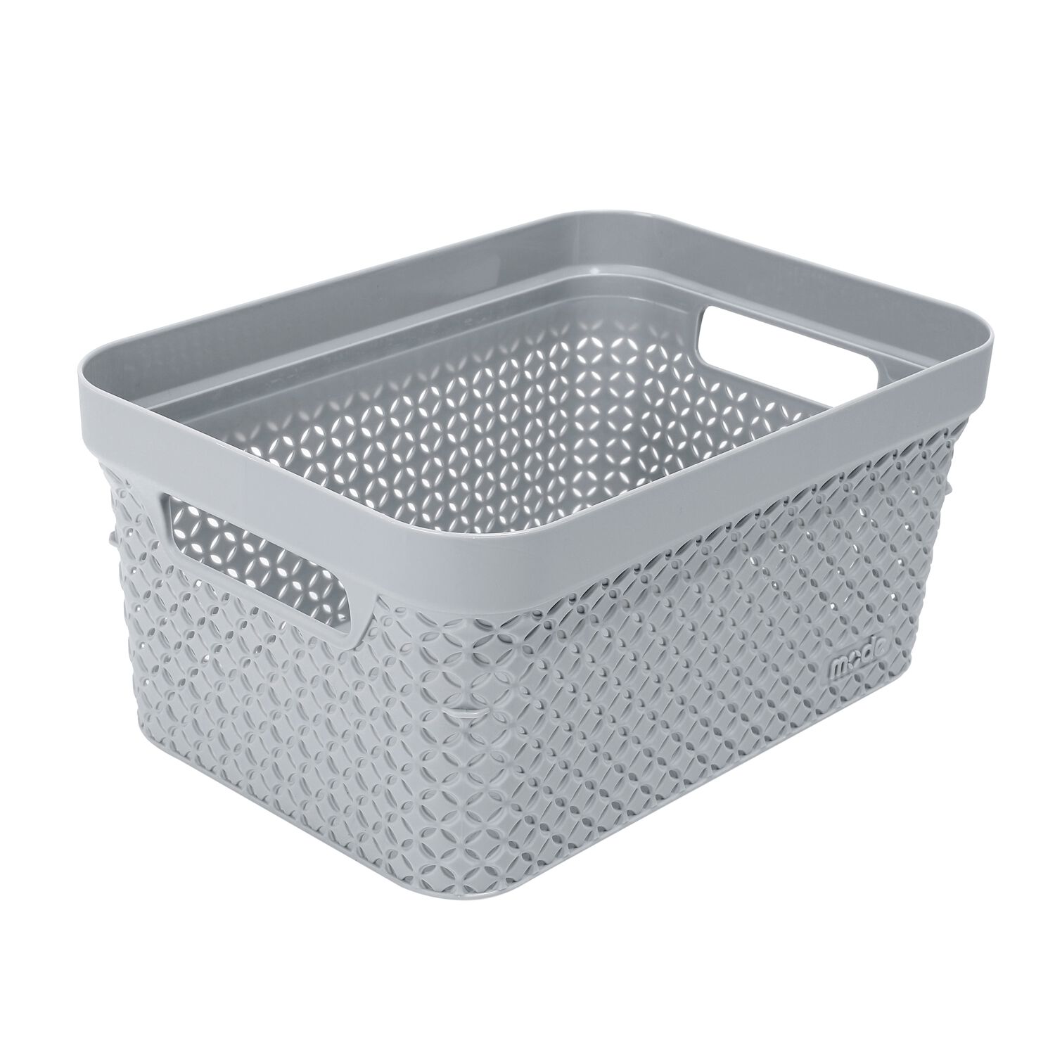 Ezy Mode Small Storage Basket Stone Grey 5.1L