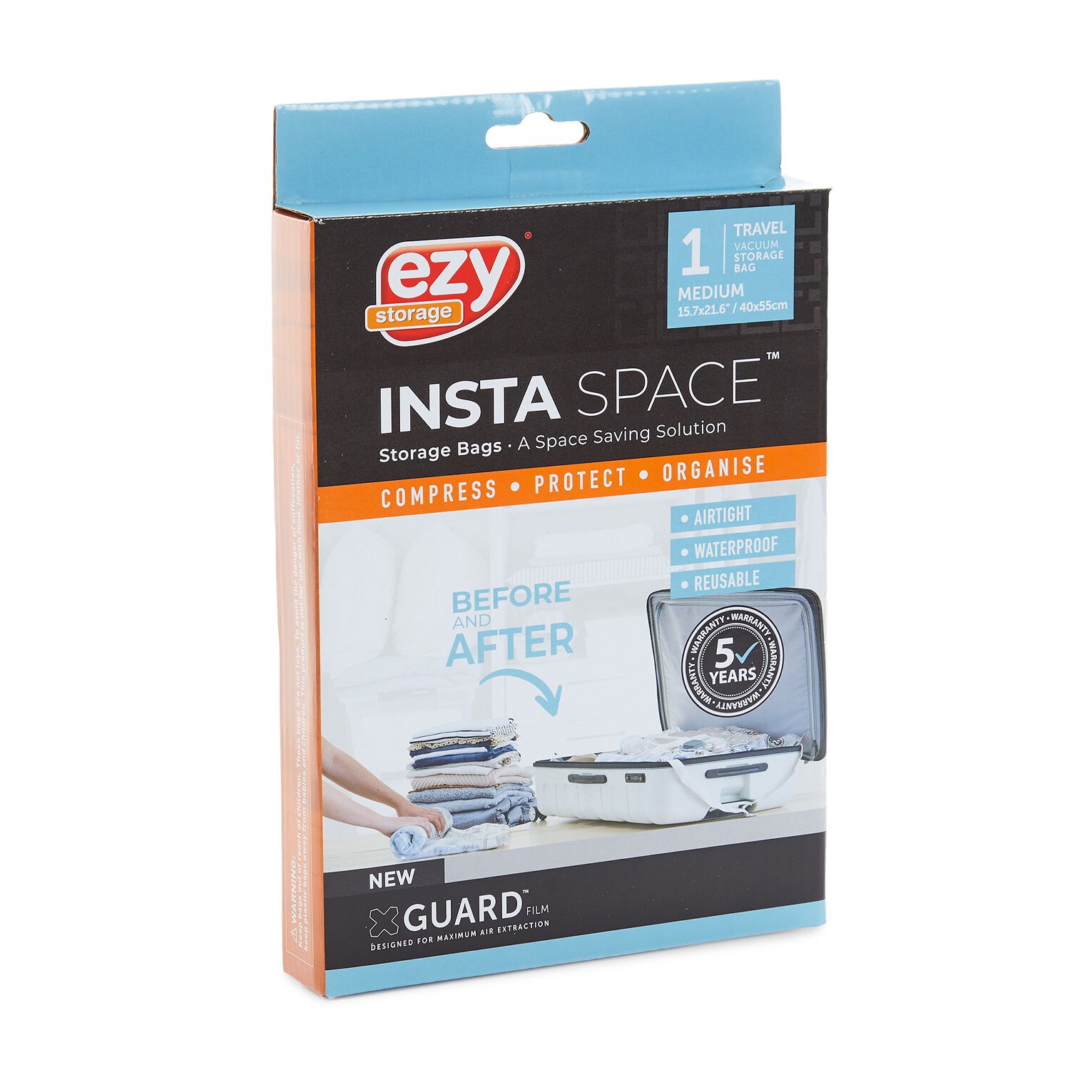 EZY STORAGE INSTA SPACE TRAVEL MEDIUM VAC Bag