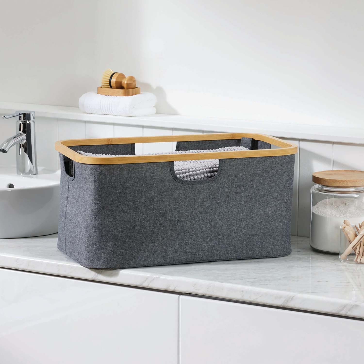 EZY Storage Sagano Foldable Laundry Basket