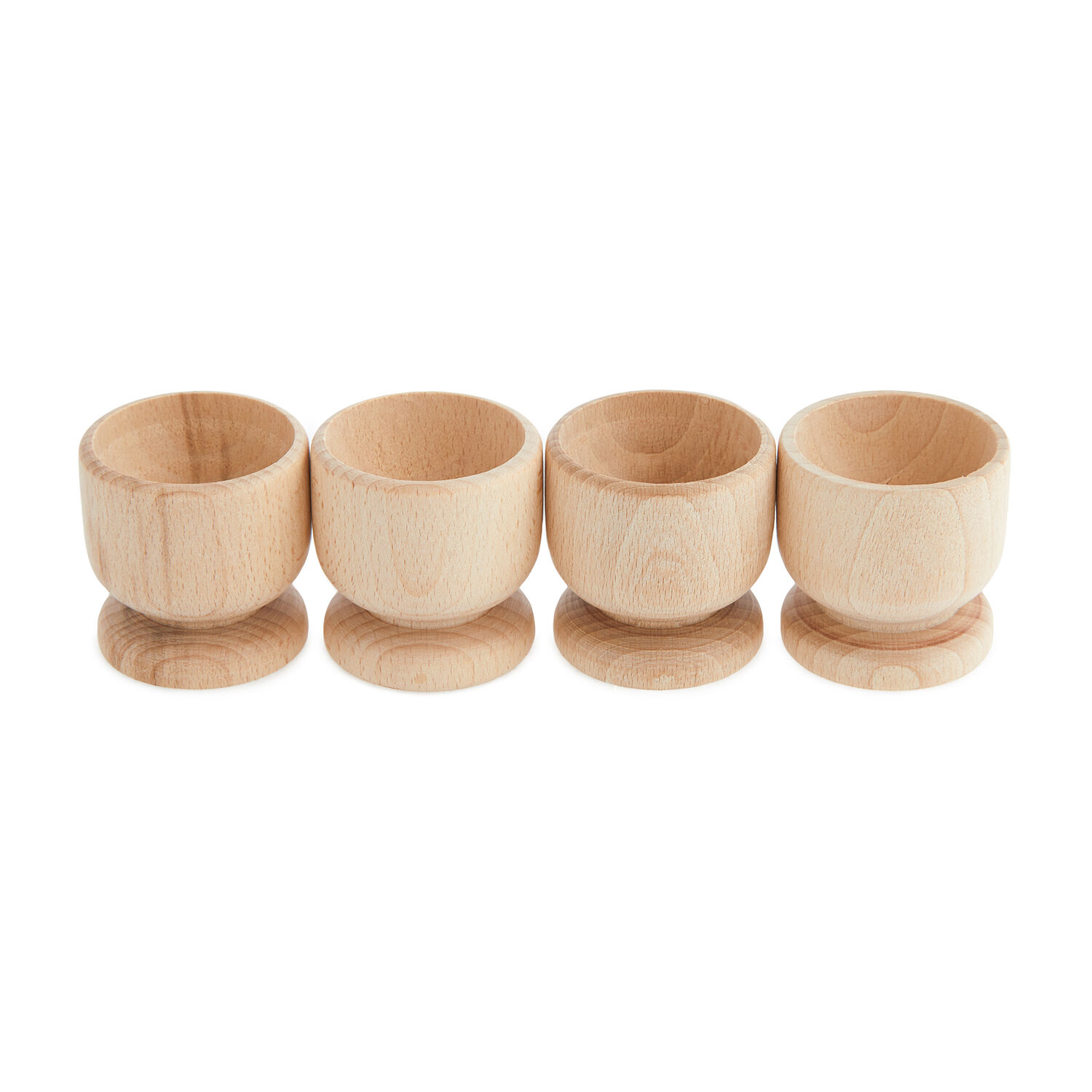 Egg Cups 4 Pack - Beech