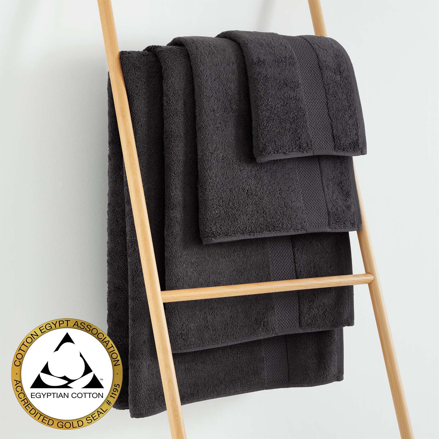 EGYPTIAN COTTON GUNMETAL Bath Sheet