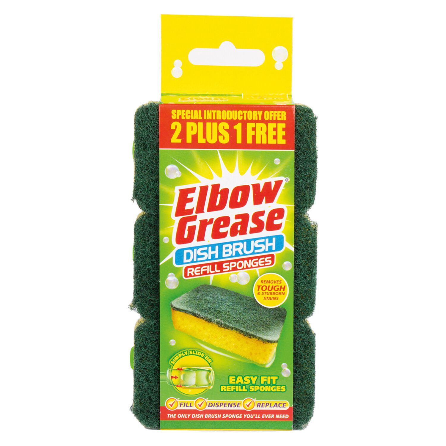 Elbow Grease Dish Brush Refill 3 Pack