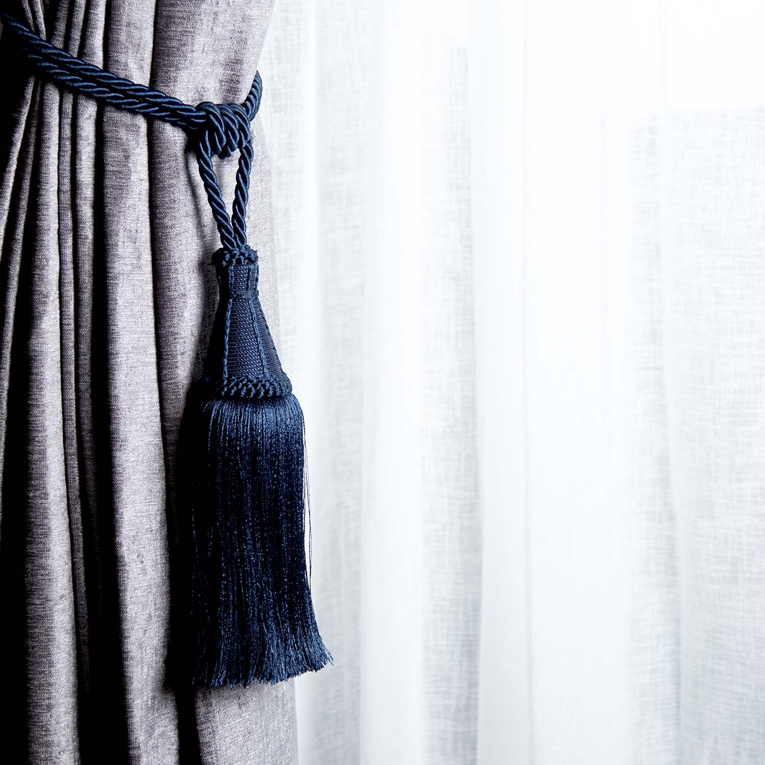 ELEGANCE LARGE ROPE NAVY Tieback