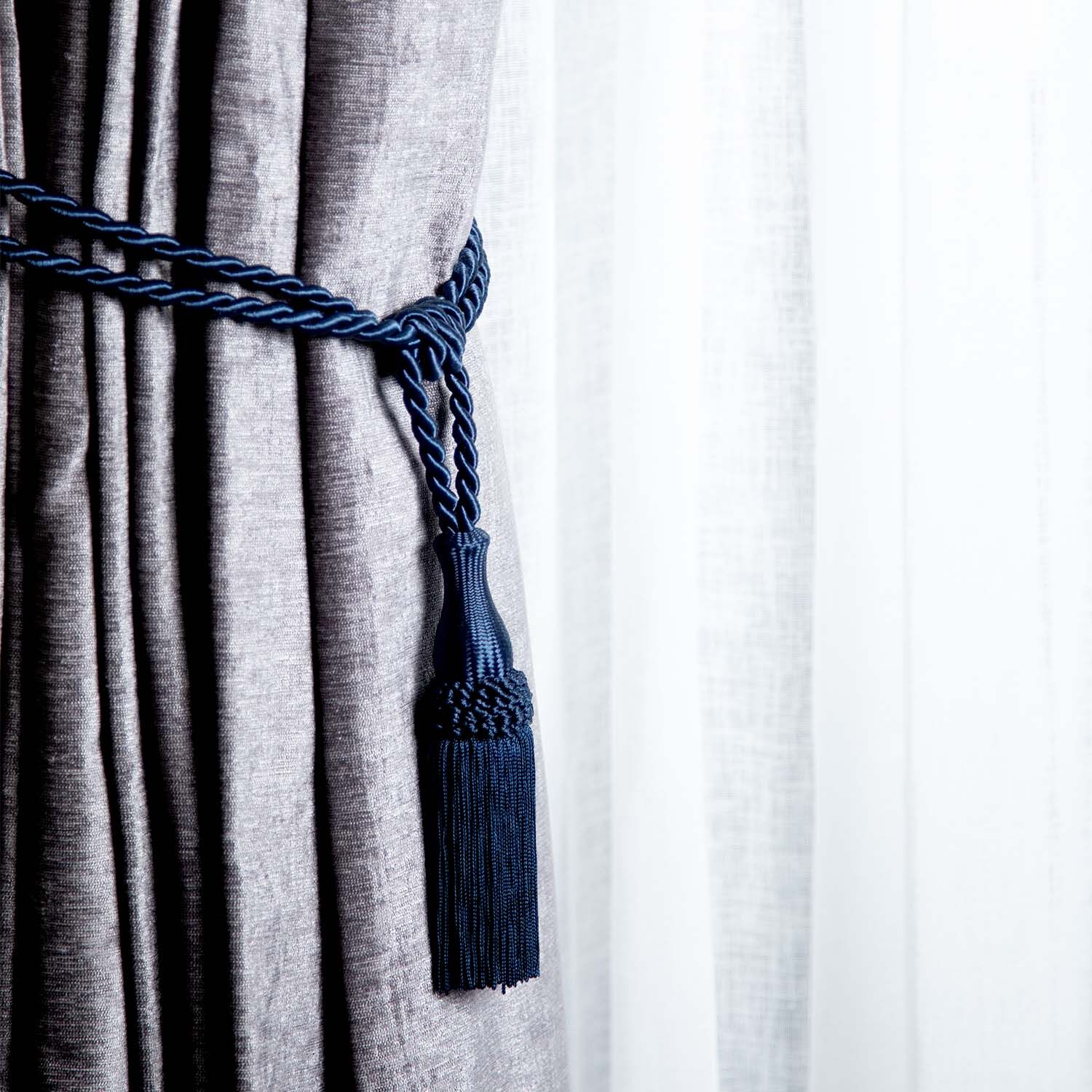 ELEGANCE SMALL ROPE NAVY Tieback