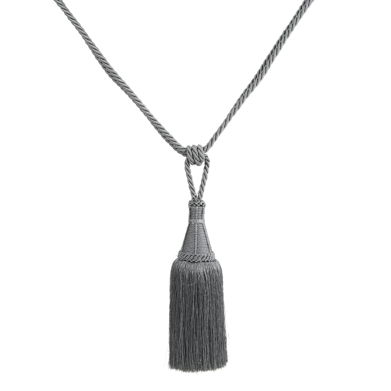 Elegance Large Rope Charcoal Tieback