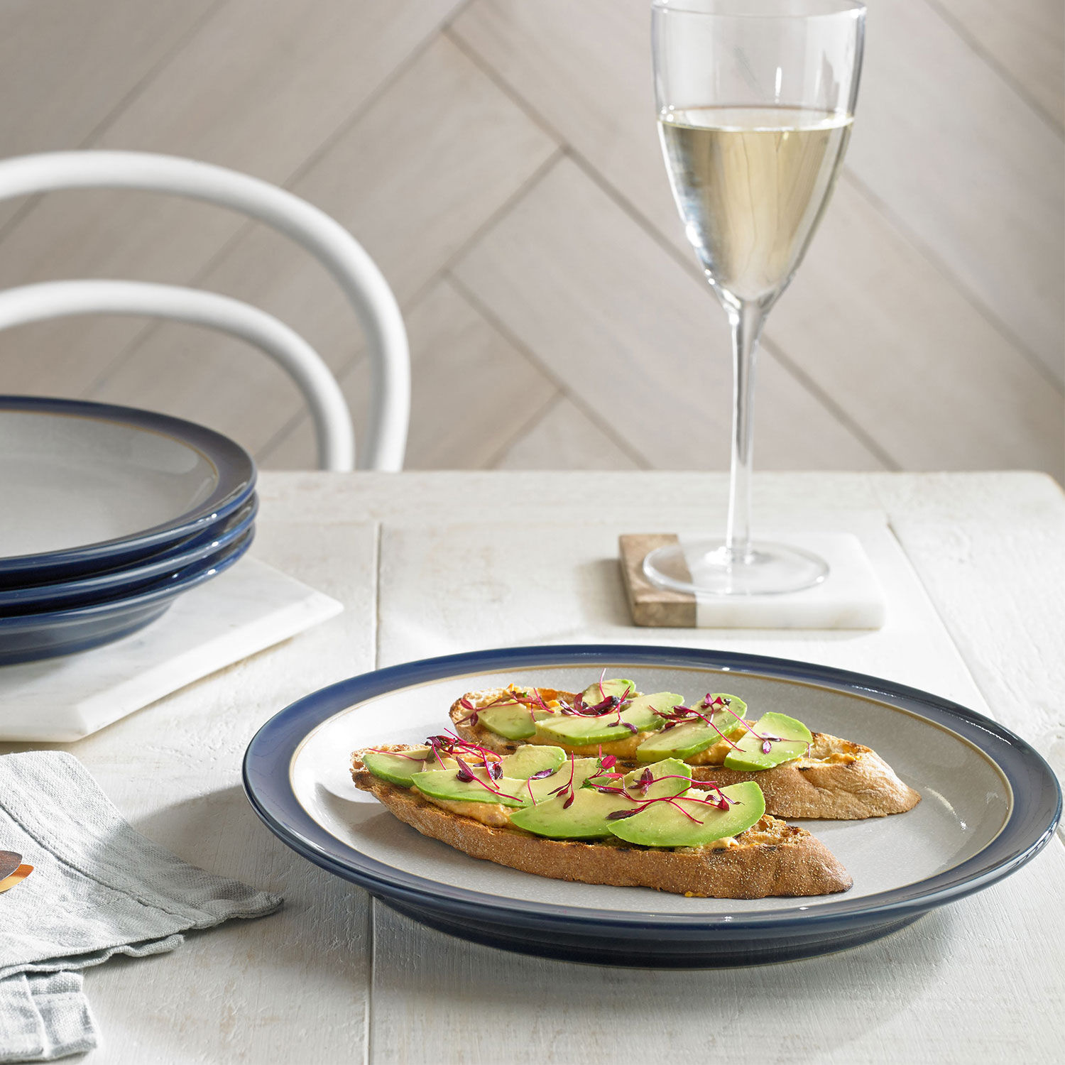 Elements Dark Blue Dinner Plate