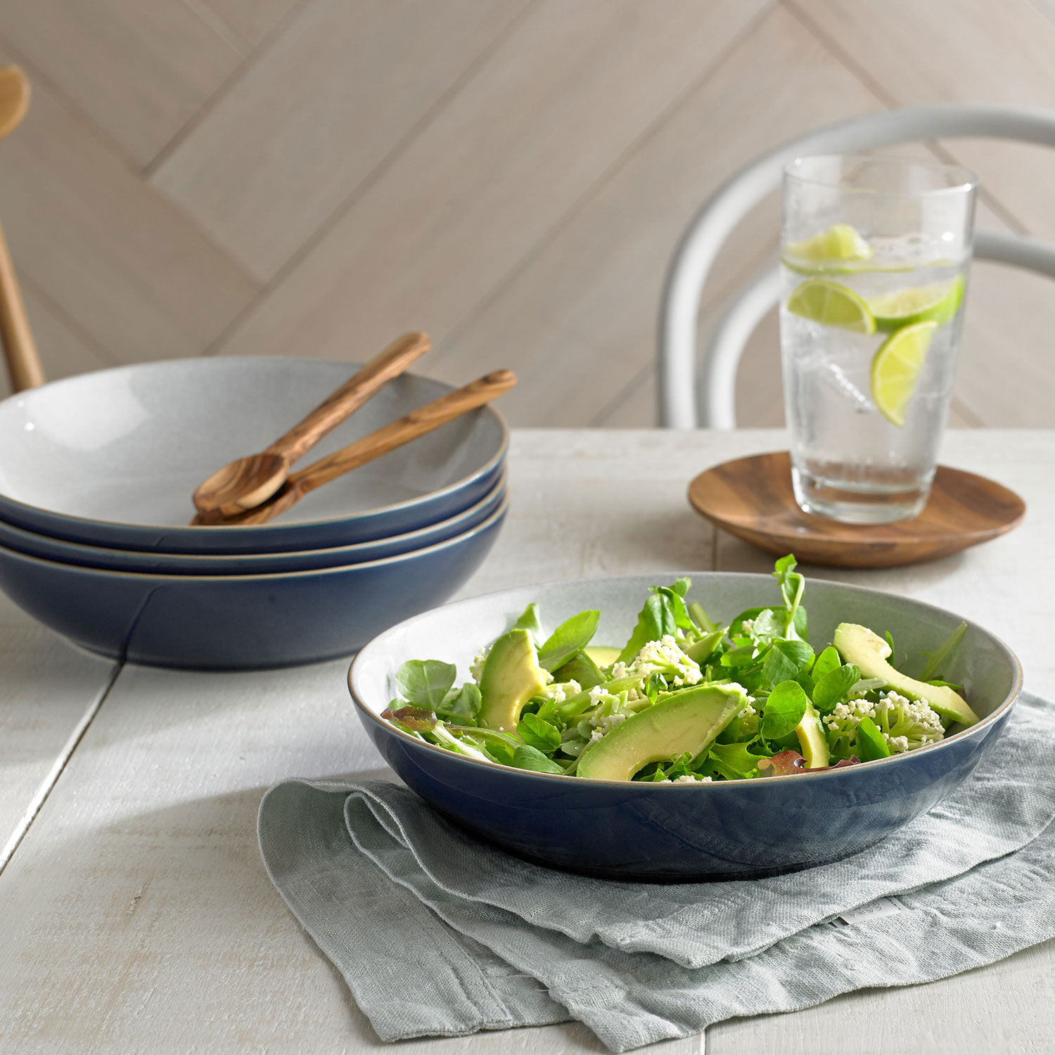 Elements Dark Blue Pasta Bowl