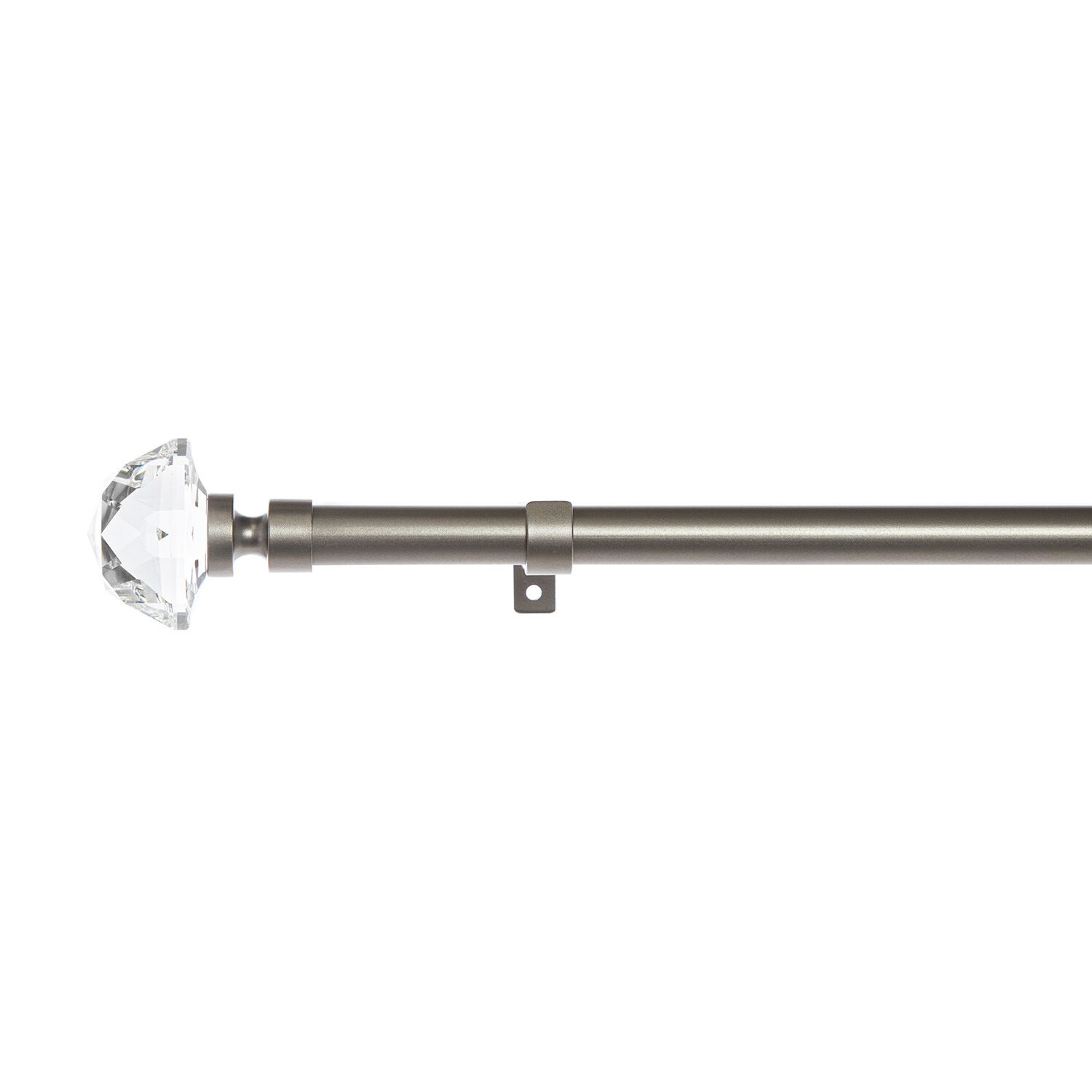 Extendable Curtain Pole with Diamond end 120-210cm