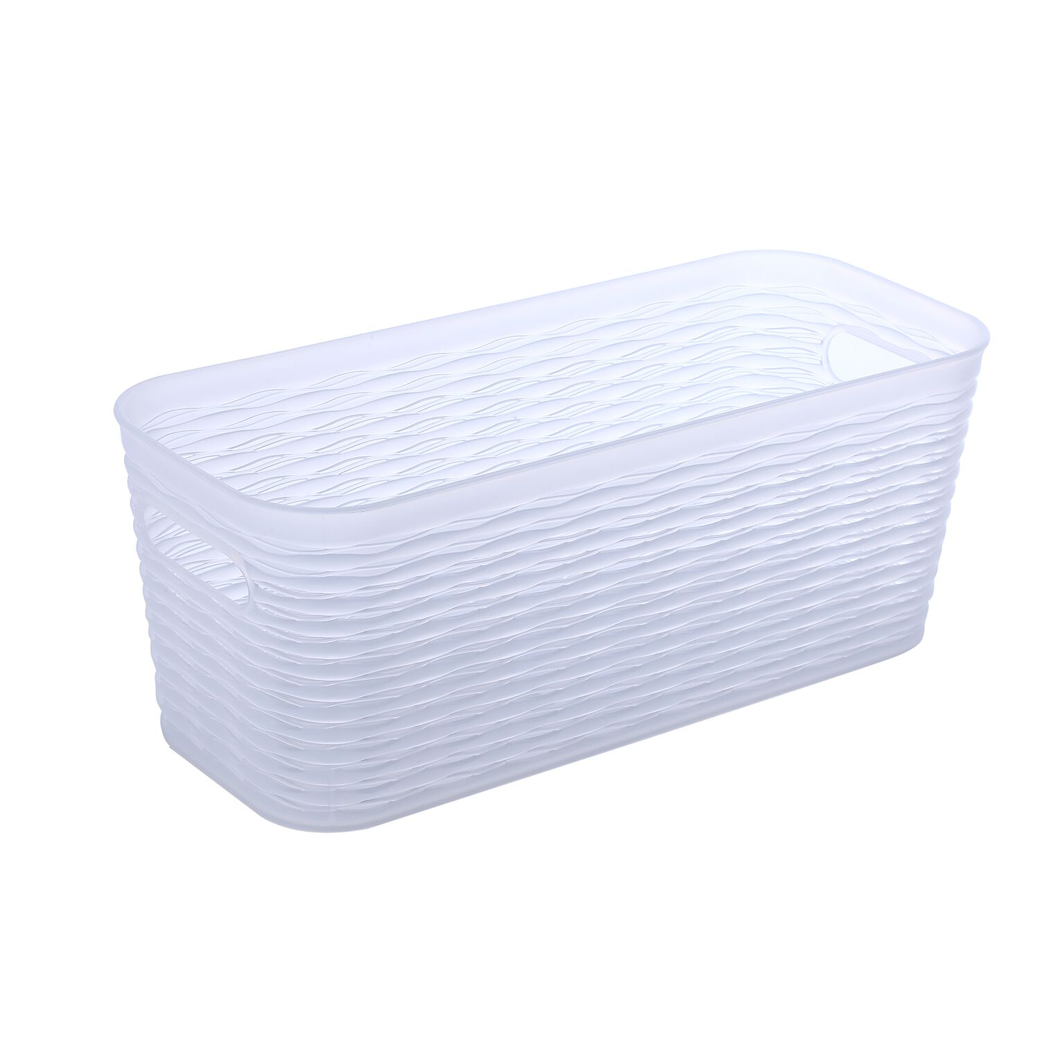 5L EZY STORAGE WAVE BASKET Clear