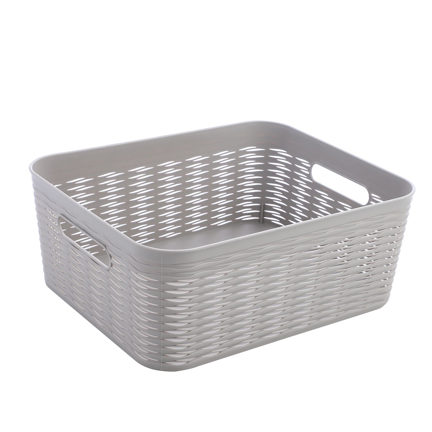 11L EZY STORAGE WAVE BASKET Grey