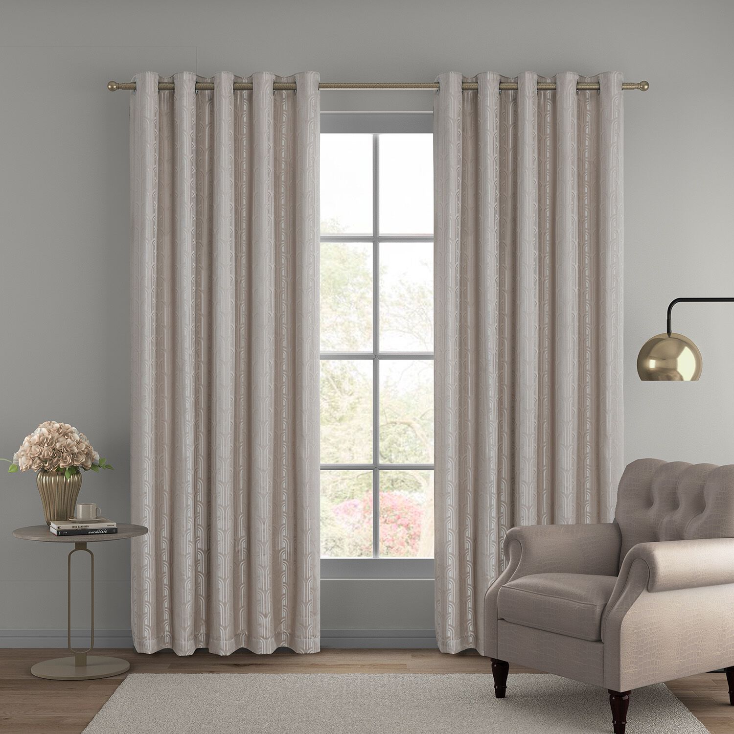 FANTASY ARCH CHAMPAGNE 66x90 Curtain